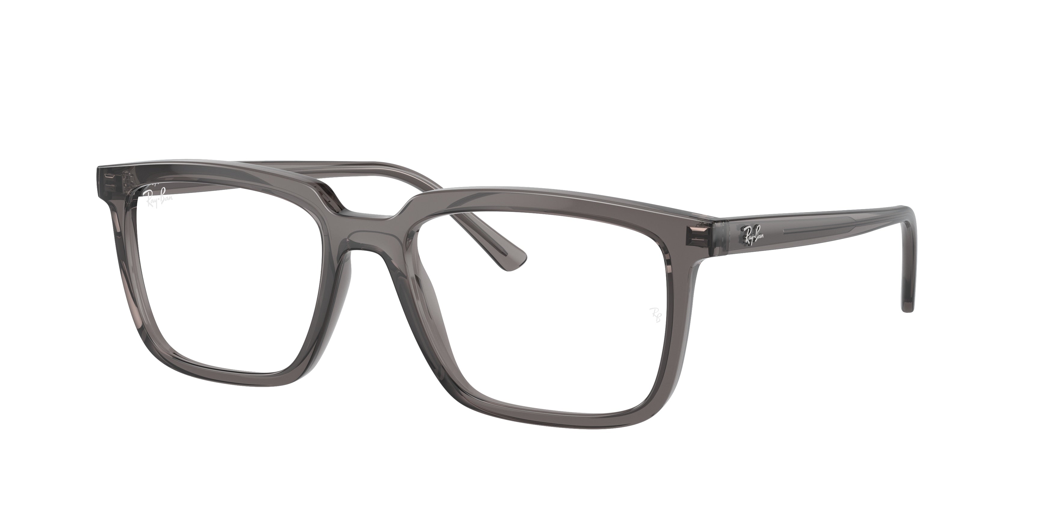 Ray-Ban Optical ALAIN RX7239F Rectangle Eyeglasses  8257-Opal Dark Grey 54-145-18 - Color Map Grey