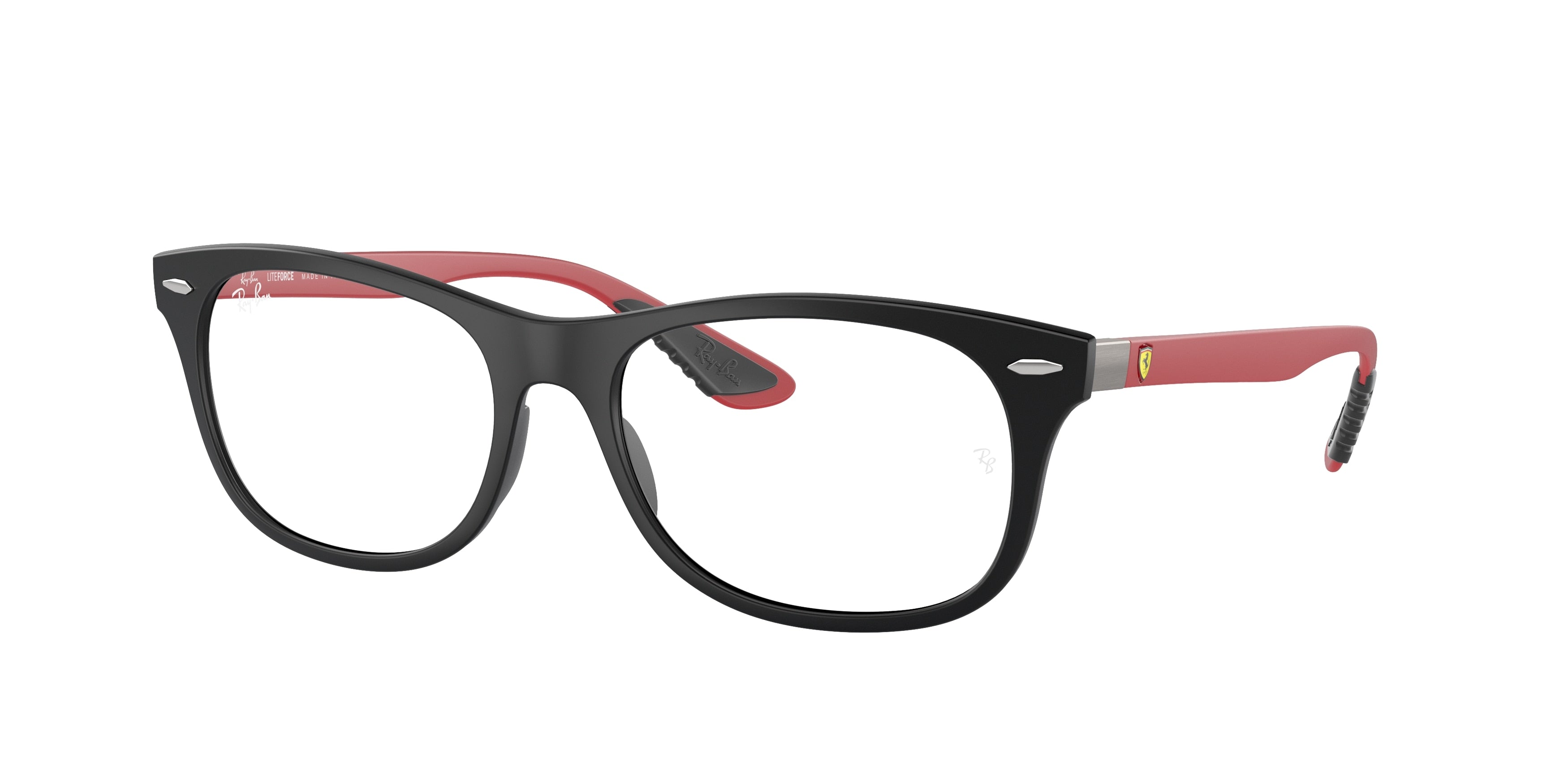 Ray-Ban Optical RX7307M Square Eyeglasses  F700-Black 55-145-17 - Color Map Black