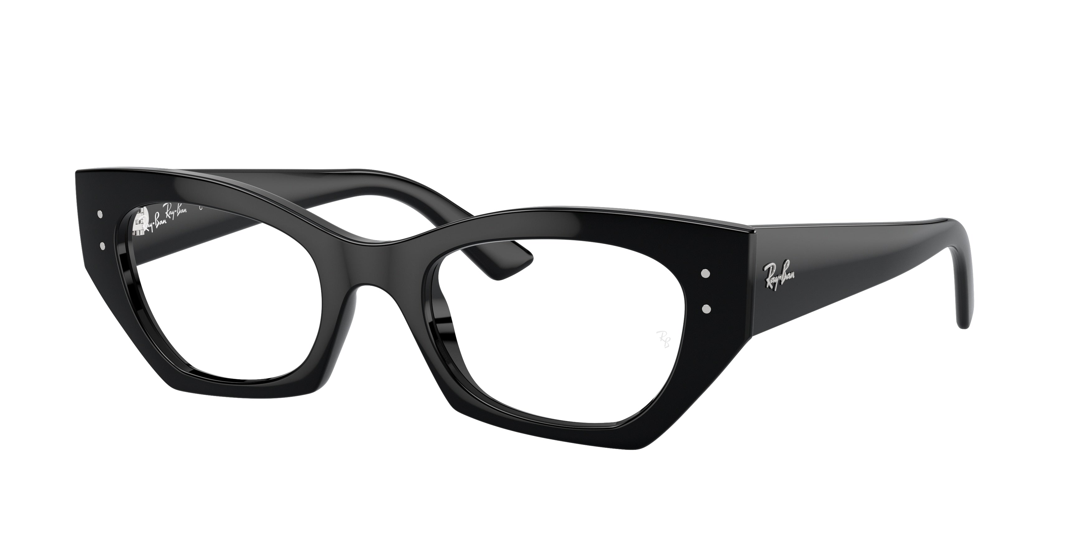 Ray-Ban Optical ZENA RX7330F Irregular Eyeglasses  8260-Black 49-145-22 - Color Map Black