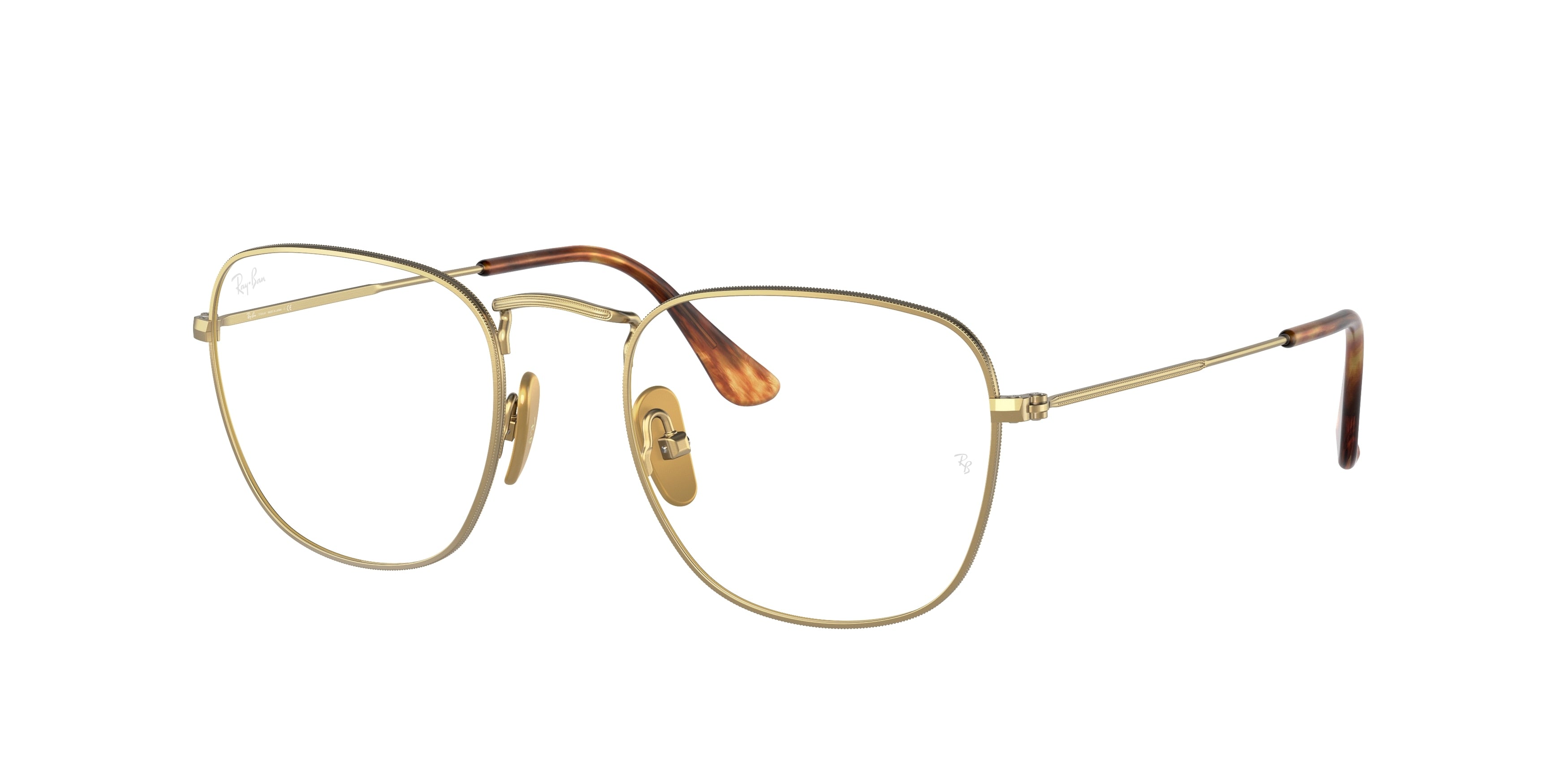 Ray-Ban Optical FRANK RX8157V Square Eyeglasses  1226-Gold 51-145-20 - Color Map Gold