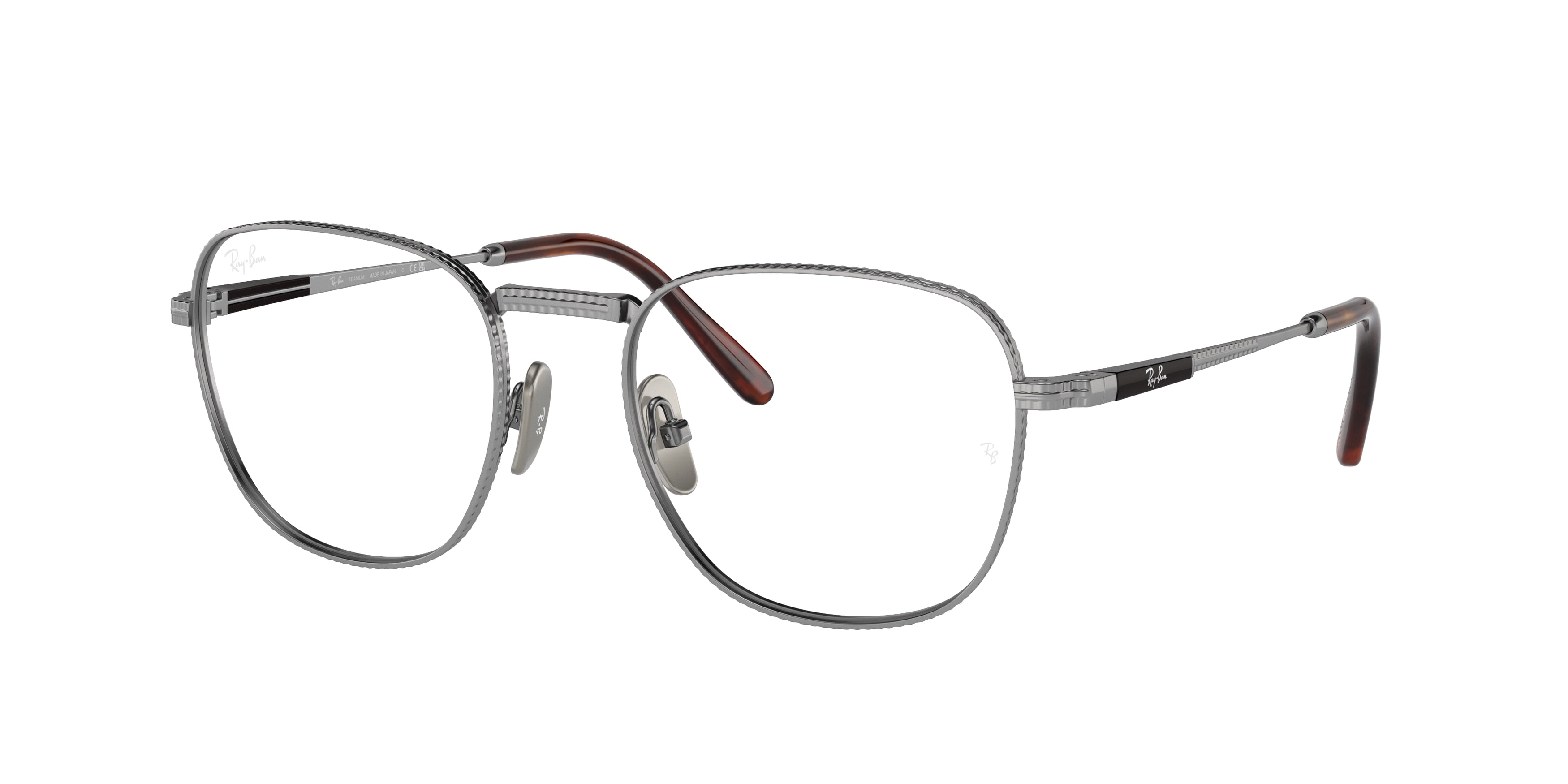 Ray-Ban Optical RX8258V FRANK TITANIUM Square Eyeglasses For Unisex