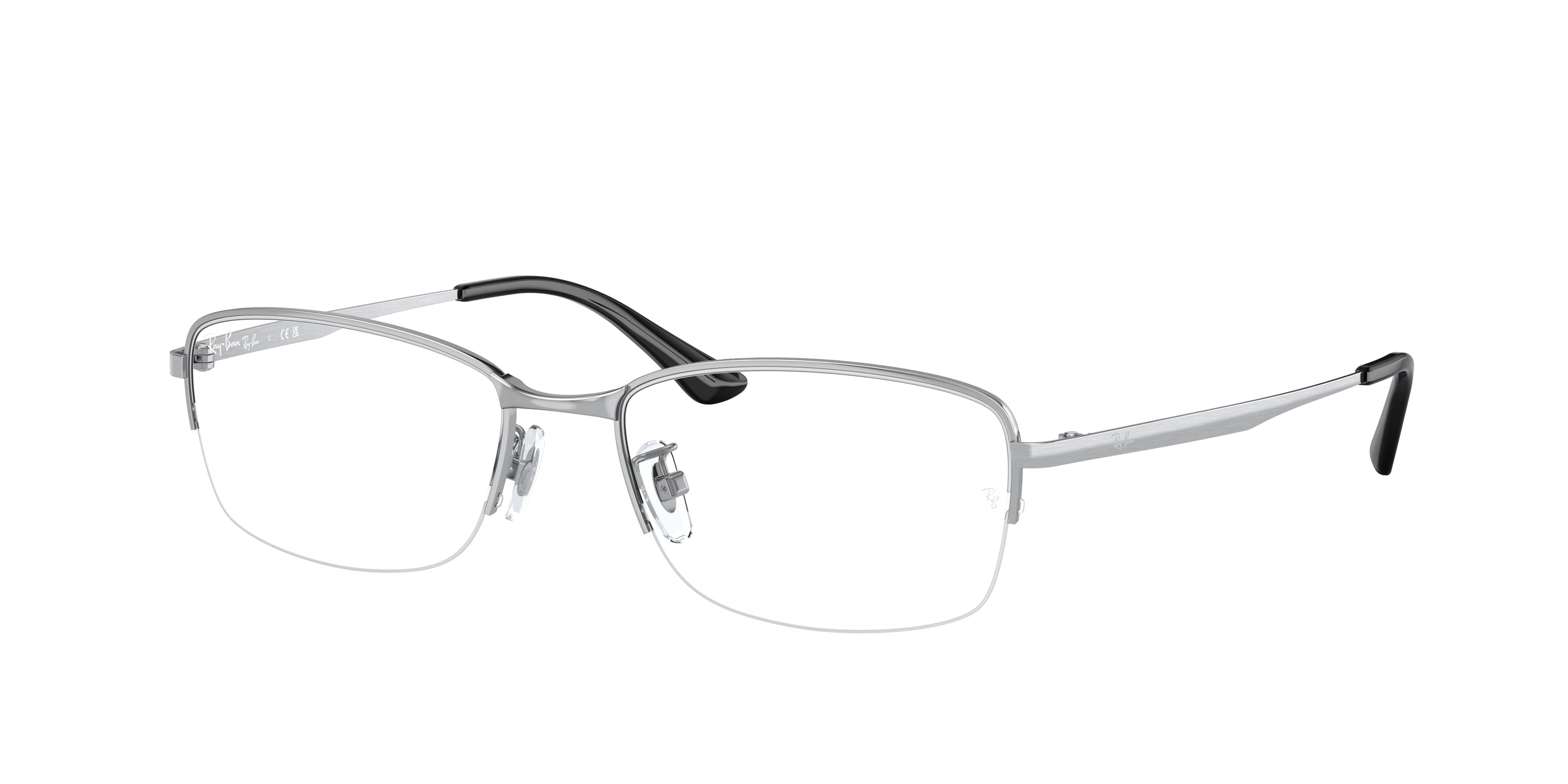 Ray-Ban Optical RX8774D Rectangle Eyeglasses  1029-Silver 55-140-18 - Color Map Silver