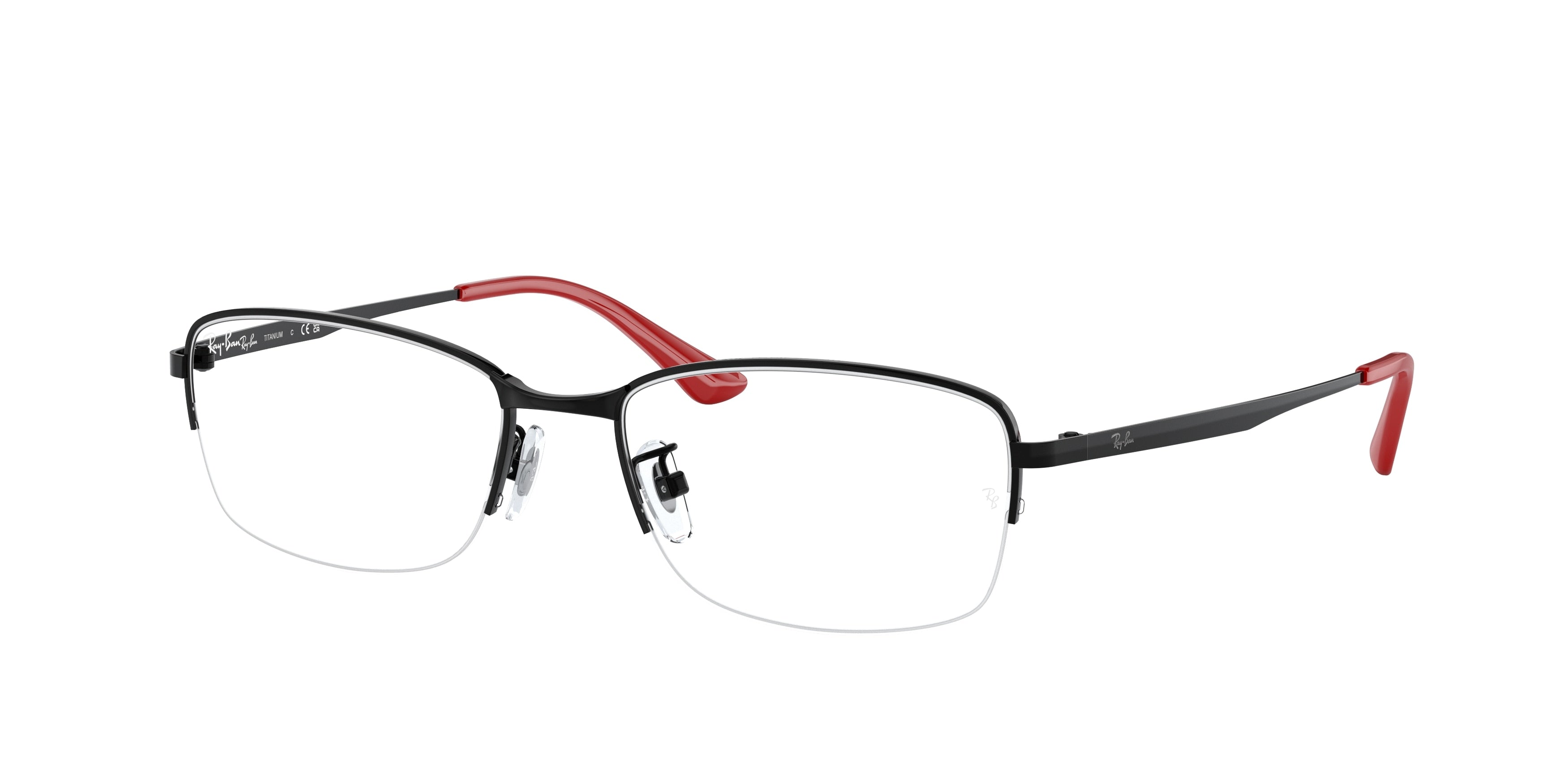 Ray-Ban Optical RX8774D Rectangle Eyeglasses  1237-Black 55-140-18 - Color Map Black