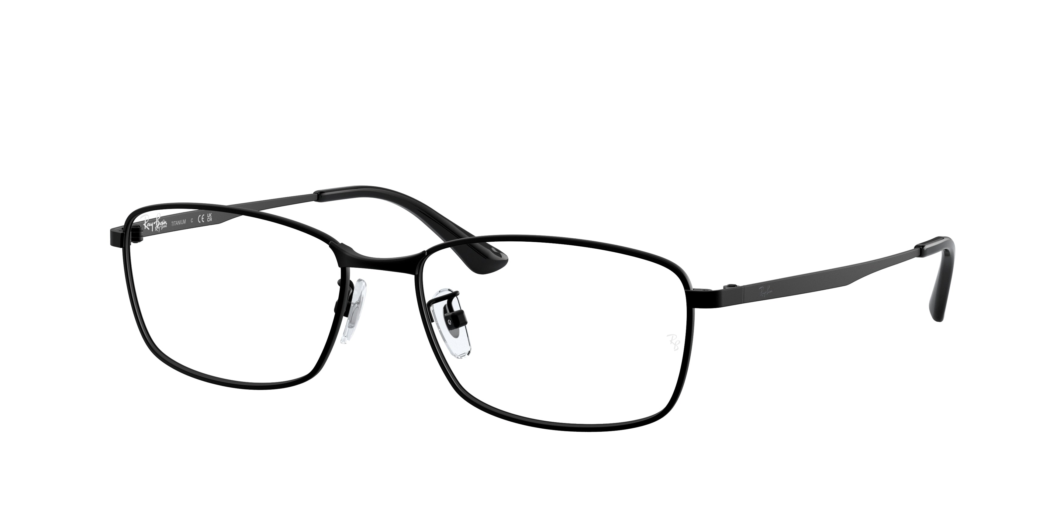 Ray-Ban Optical RX8775D Rectangle Eyeglasses  1012-Black 56-140-17 - Color Map Black