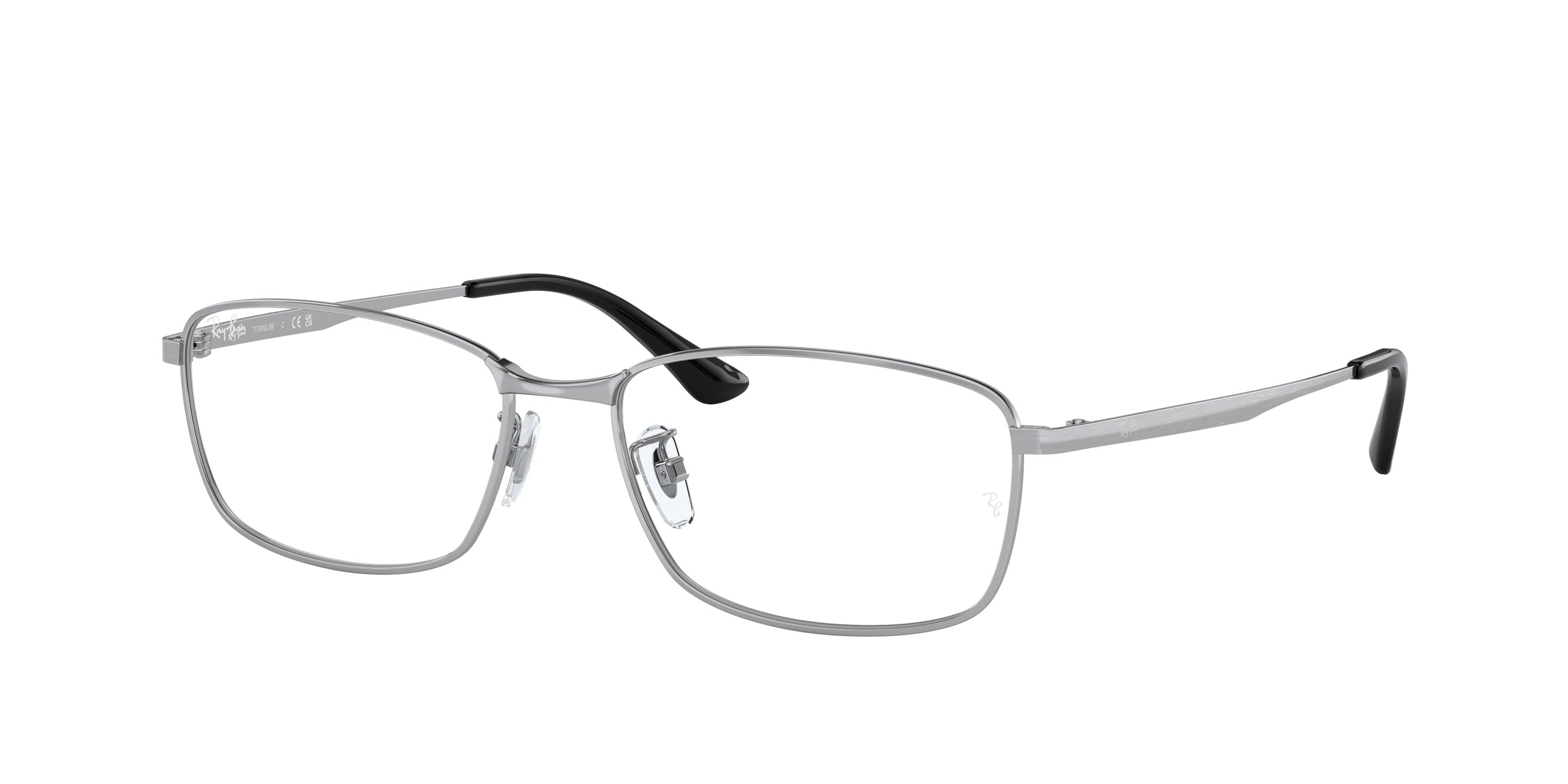 Ray-Ban Optical RX8775D Rectangle Eyeglasses  1029-Silver 56-140-17 - Color Map Silver