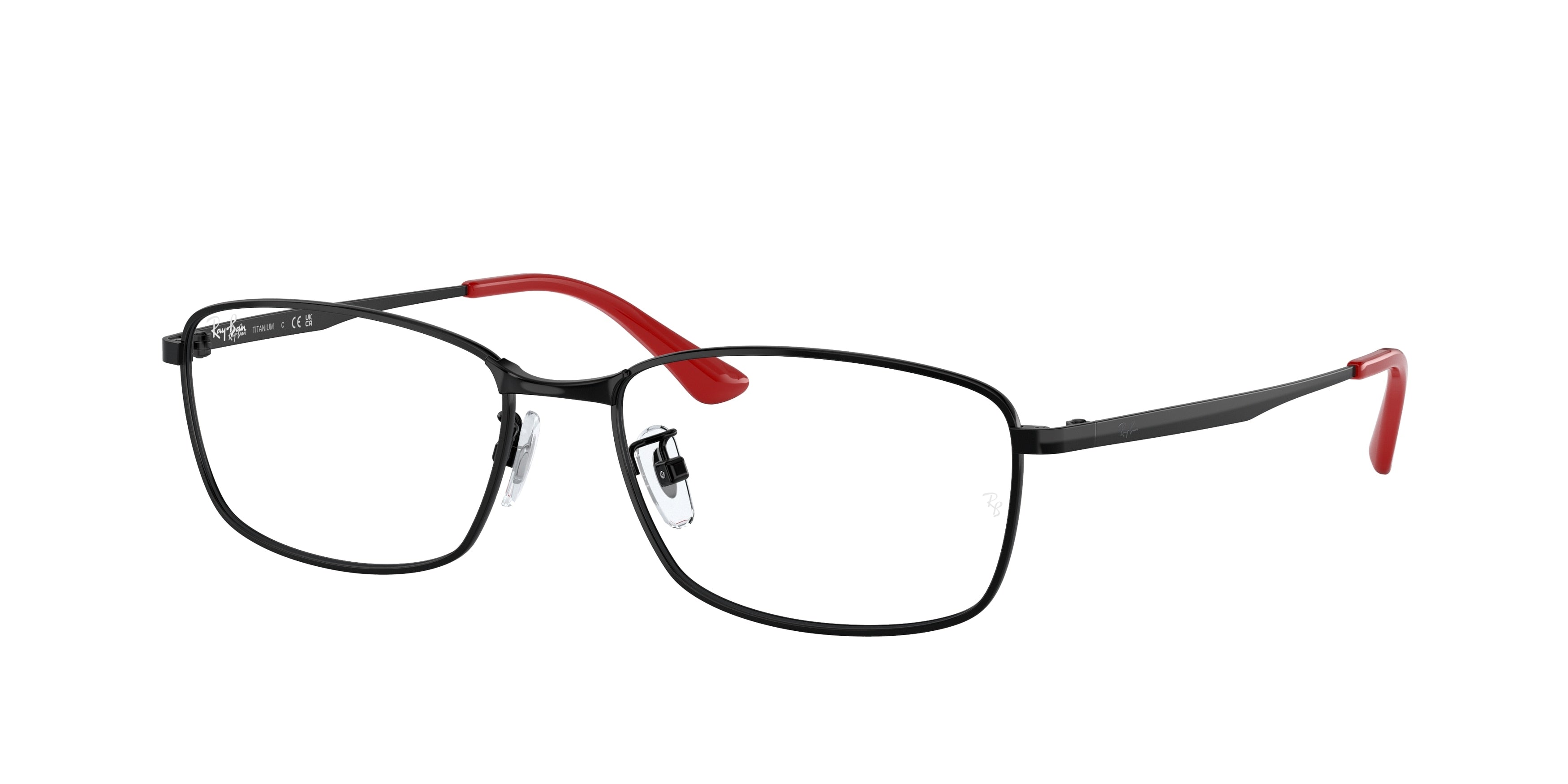 Ray-Ban Optical RX8775D Rectangle Eyeglasses  1237-Black 56-140-17 - Color Map Black