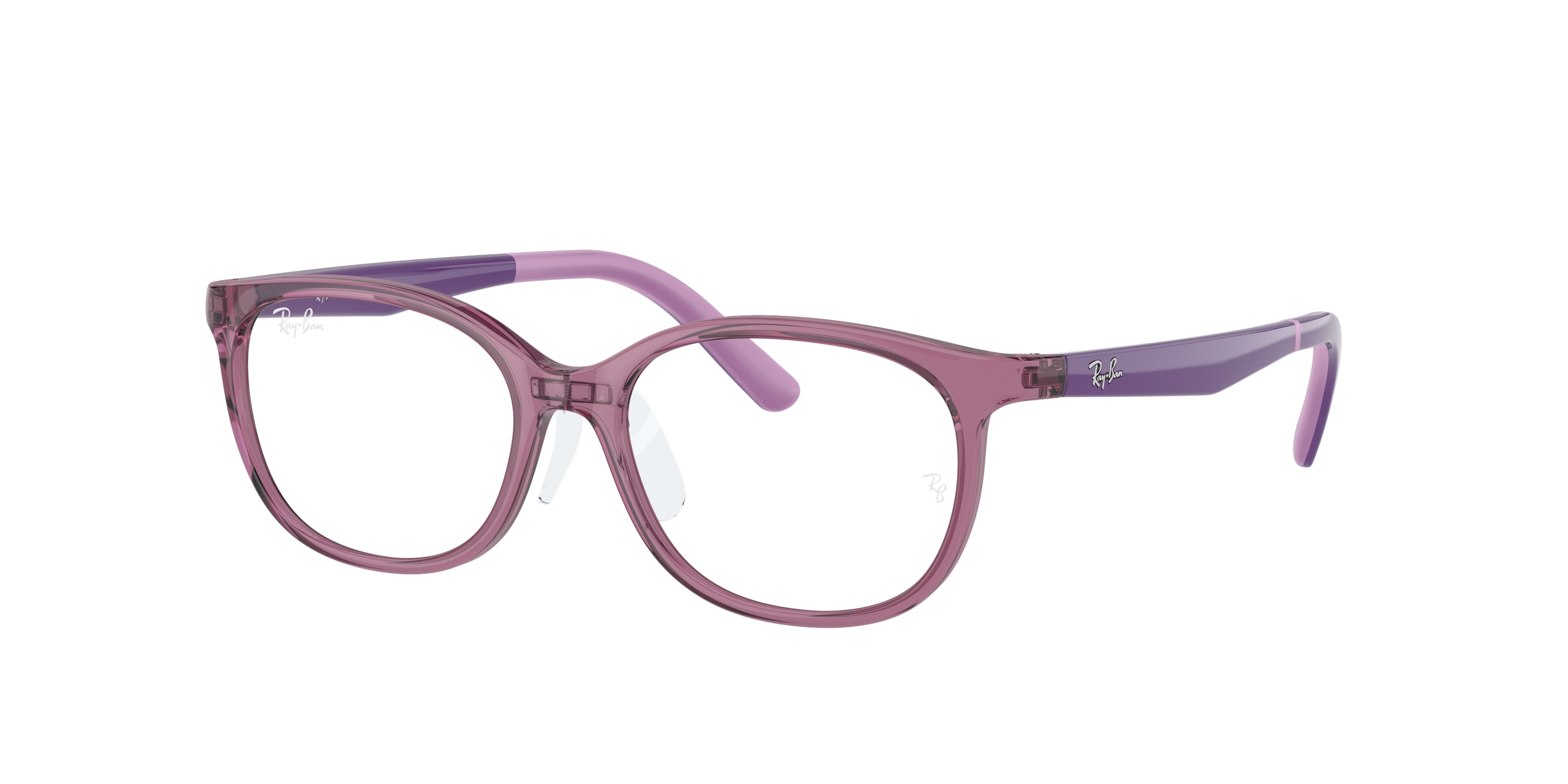 Ray-Ban Junior Vista RY1614D Pillow Eyeglasses  3909-Transparent Purple 49-140-15 - Color Map Violet