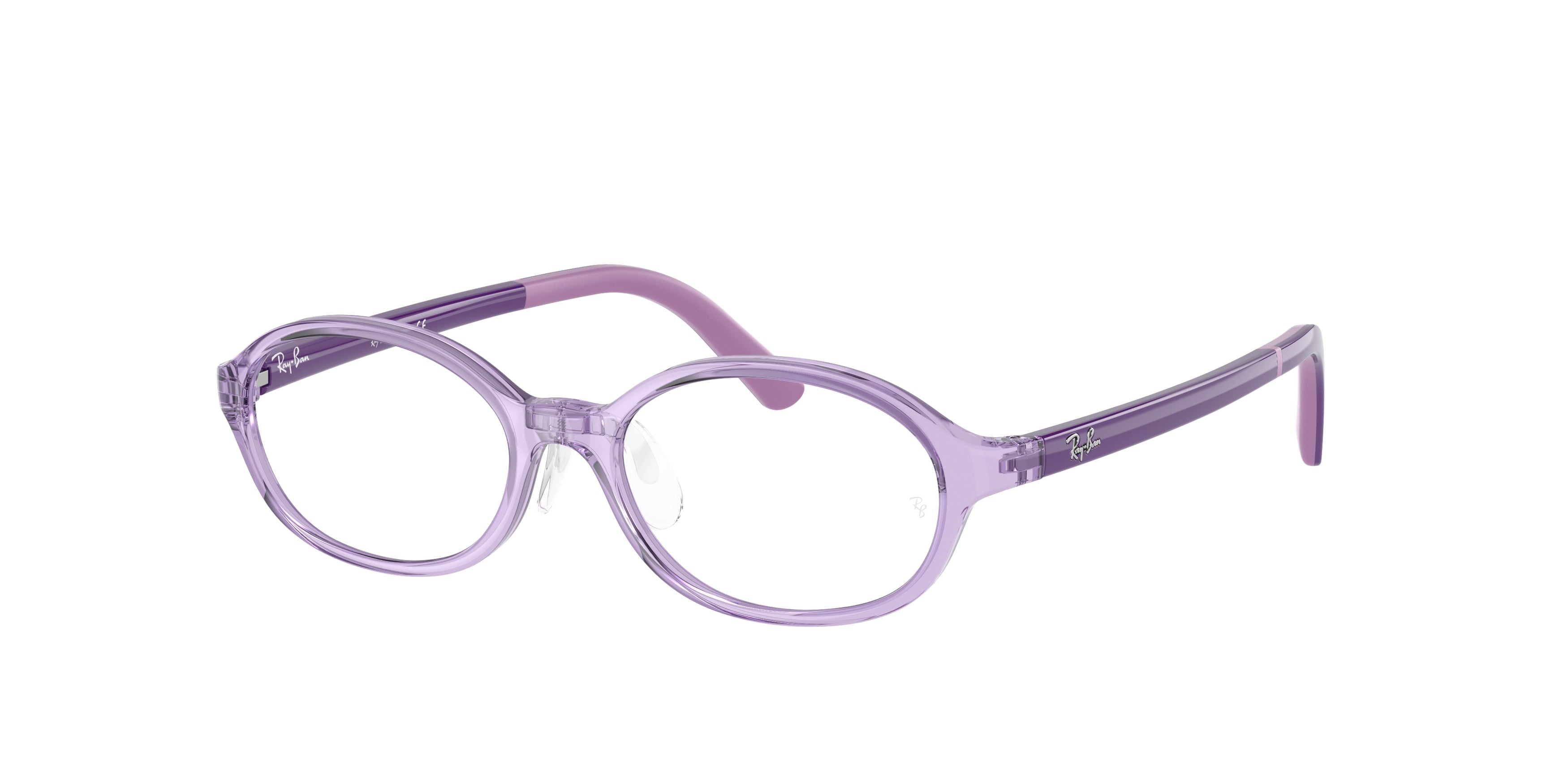 Ray-Ban Junior Vista RY1616D Oval Eyeglasses  3911-Transparent Purple 47-140-15 - Color Map Violet