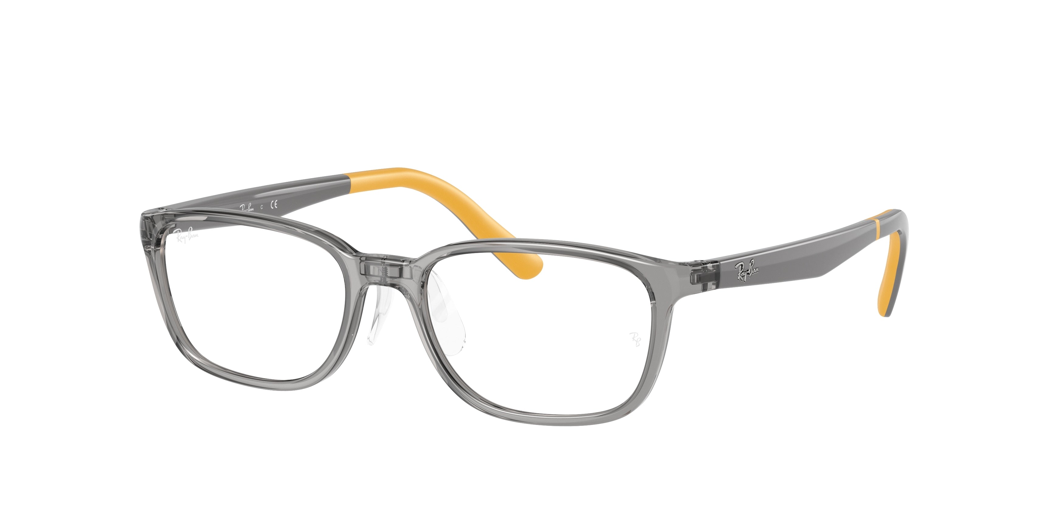 Ray-Ban Junior Vista RY1617D Pillow Eyeglasses  3774-Transparent Grey 49-140-16 - Color Map Grey