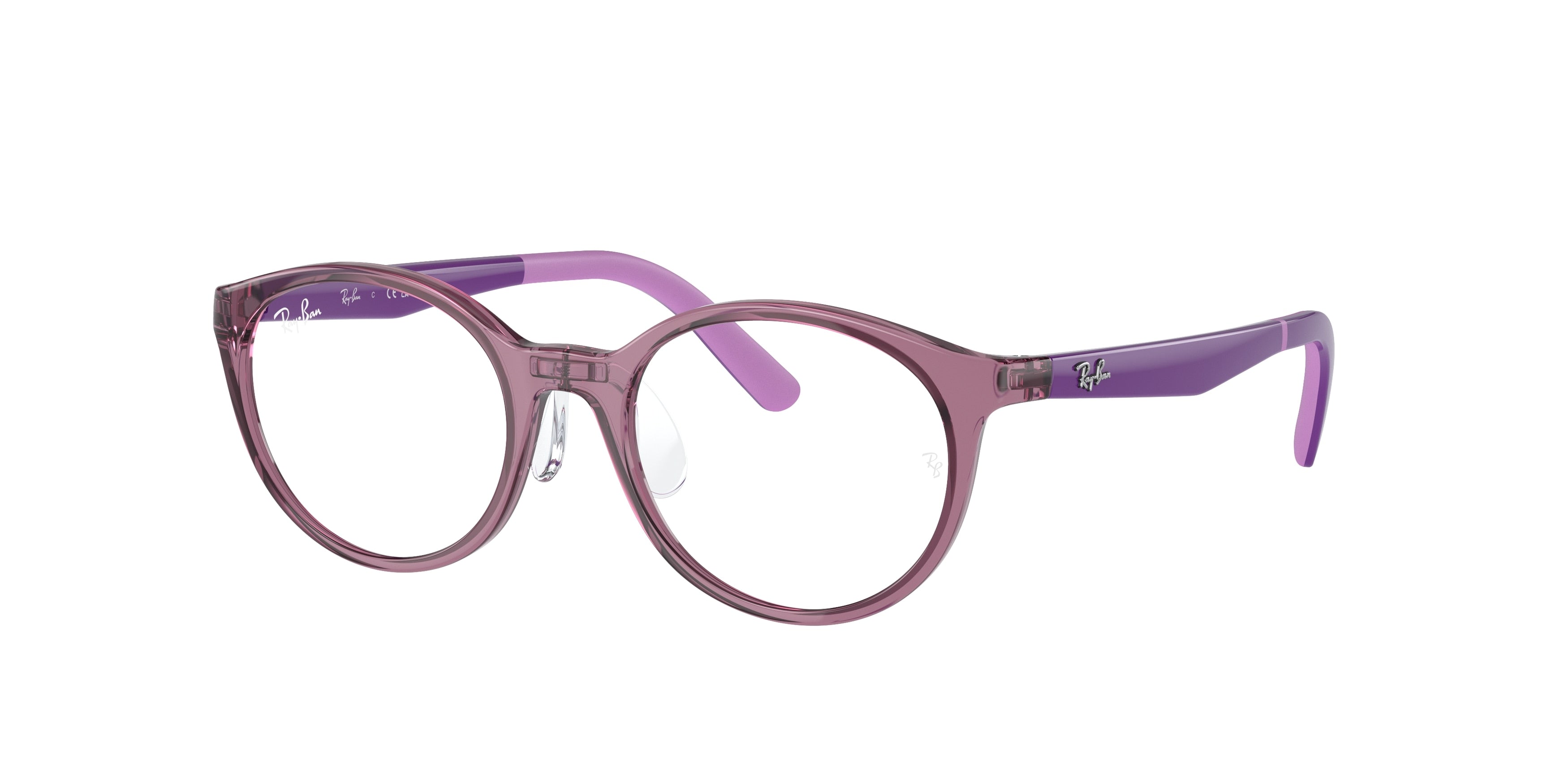 Ray-Ban Junior Vista RY1625D Phantos Eyeglasses  3909-Transparent Purple 47-140-17 - Color Map Violet