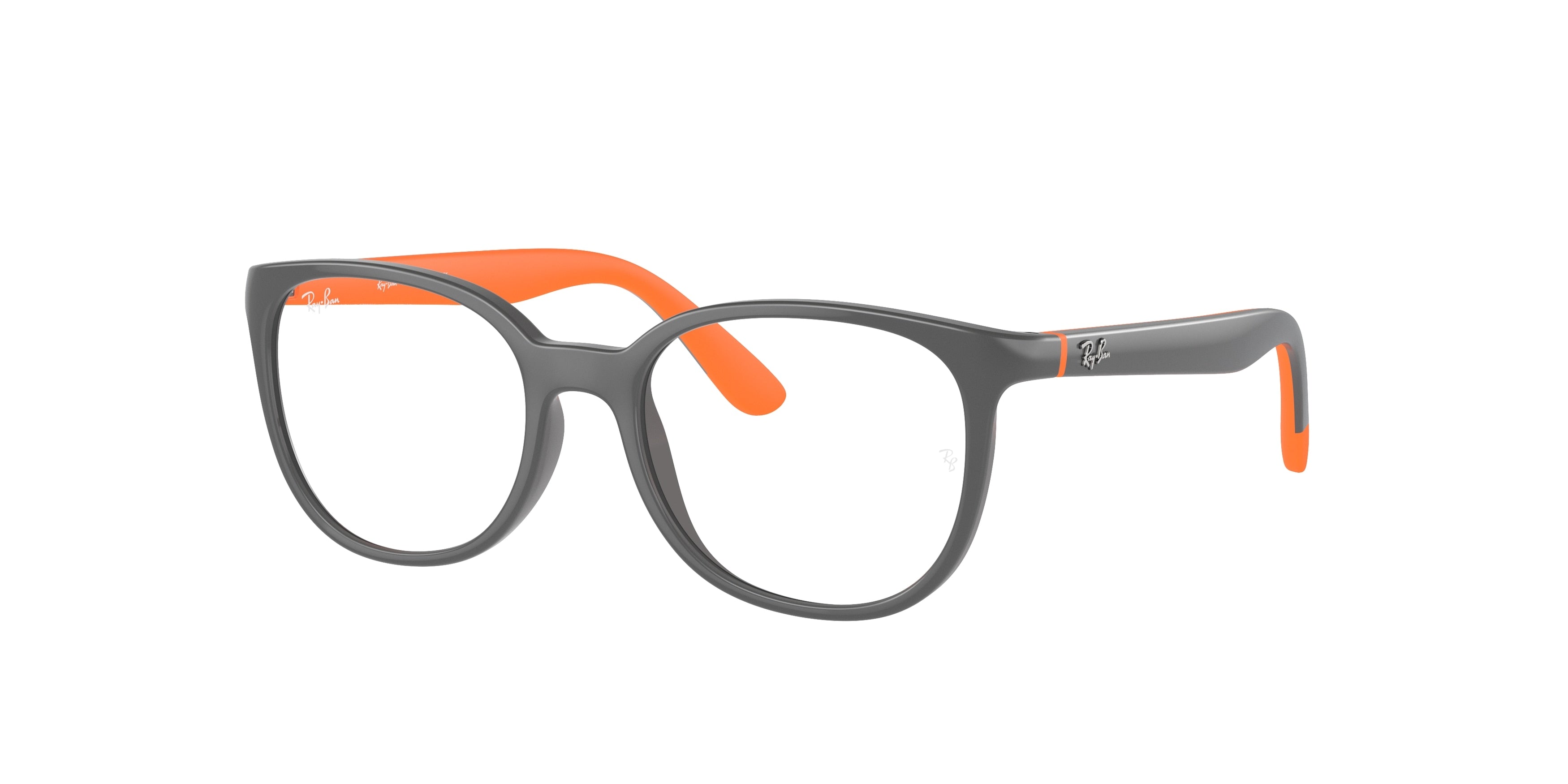 Ray-Ban Junior Vista RY1631 Phantos Eyeglasses  3963-Dark Grey On Orange 47-130-16 - Color Map Grey