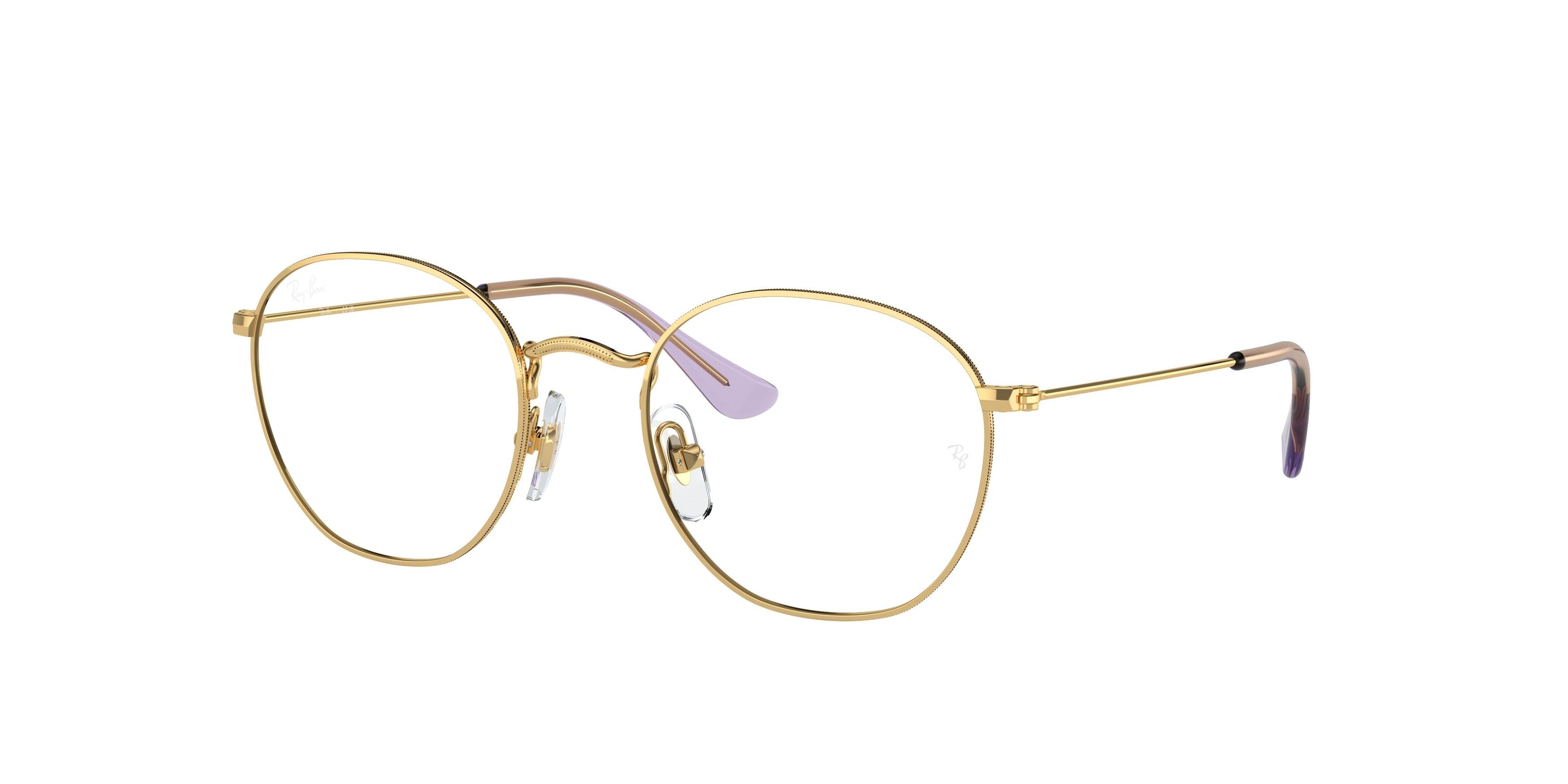 Ray-Ban Junior Vista JUNIOR ROB RY9572V Irregular Eyeglasses  4091-Gold 48-130-19 - Color Map Gold