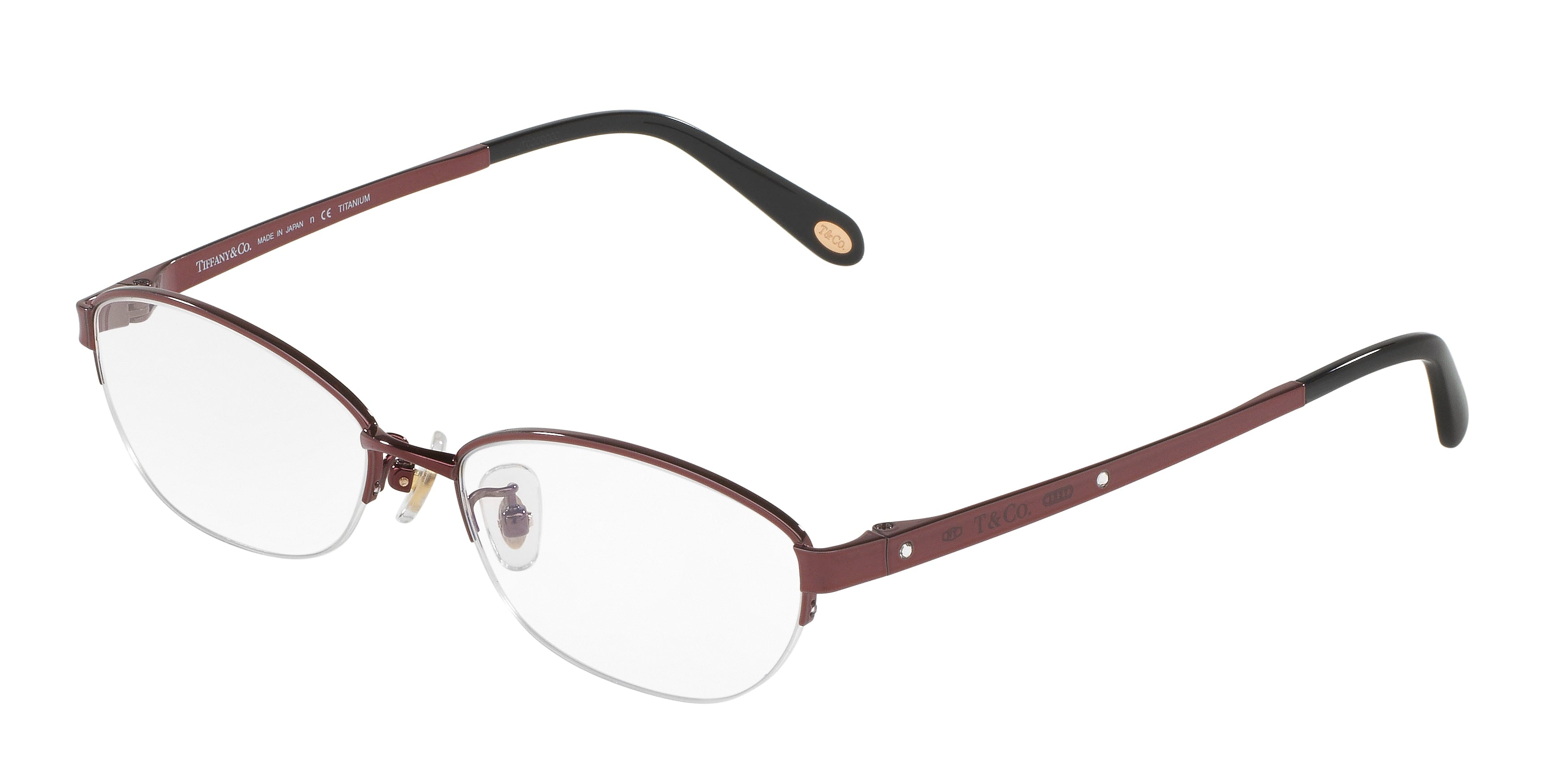 Tiffany TF1120BD Oval Eyeglasses  6015-Bordeaux 53-140-16 - Color Map Red