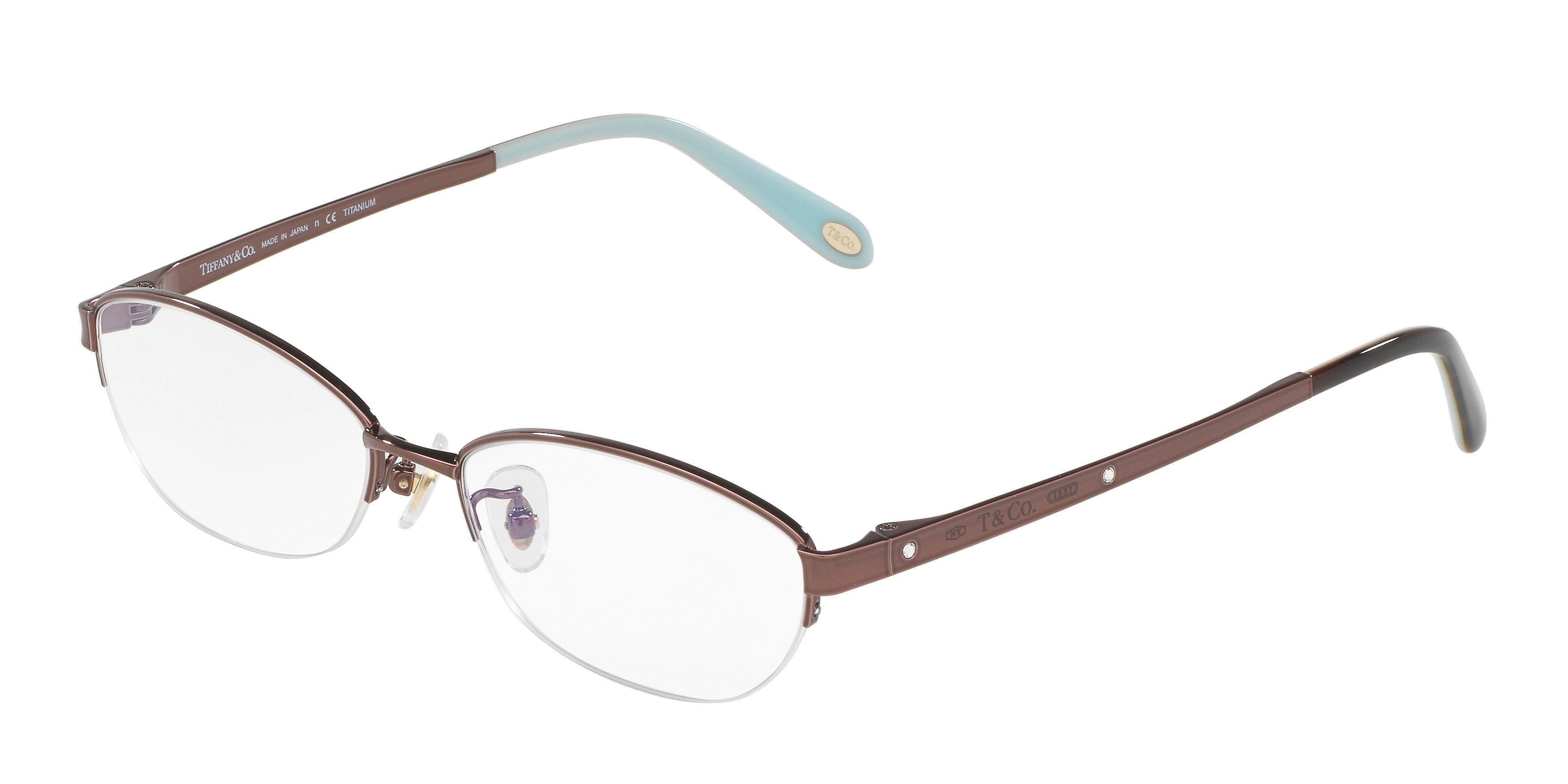 Tiffany TF1120BD Oval Eyeglasses  6046-Brown 53-140-16 - Color Map Brown