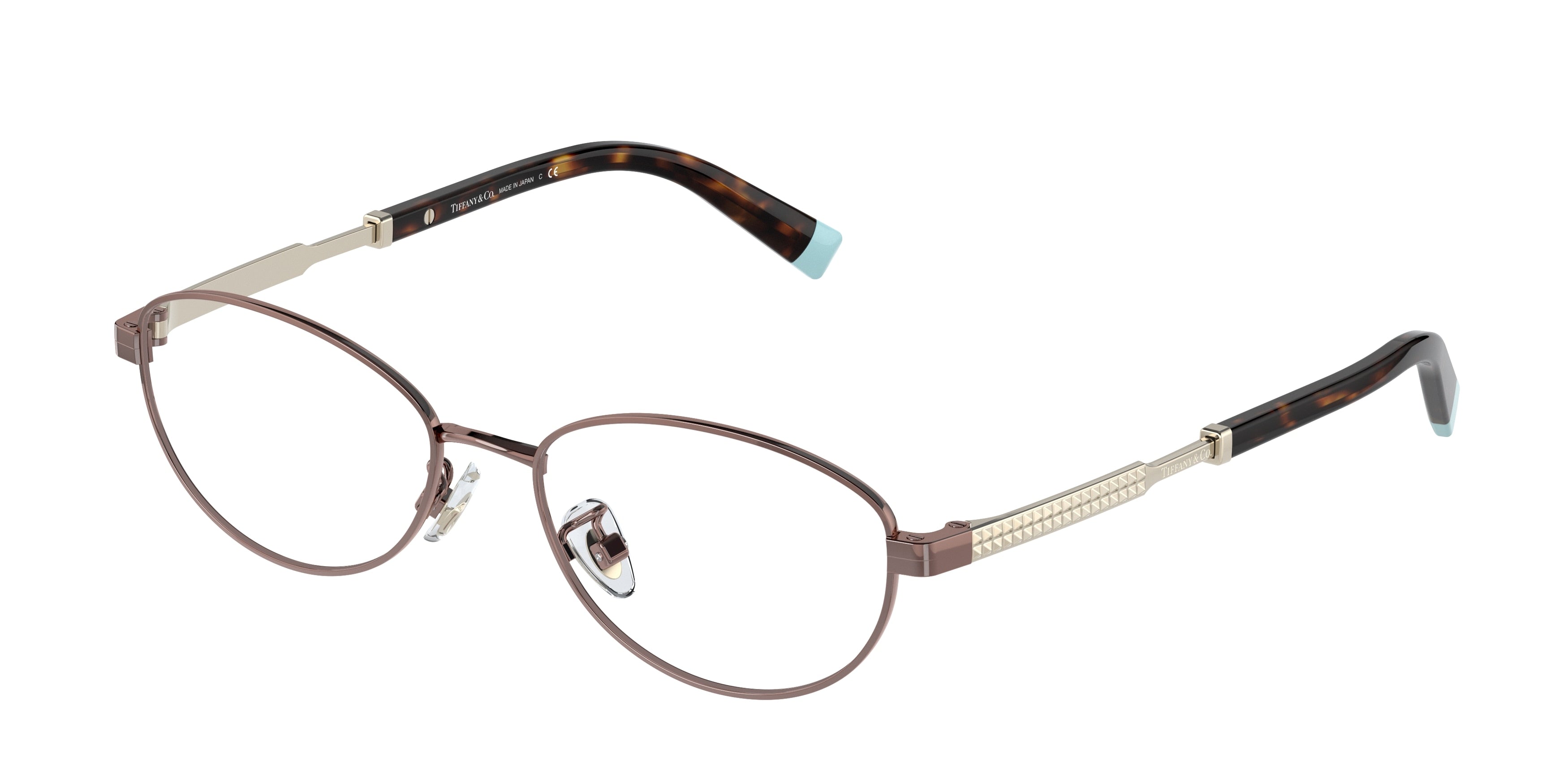 Tiffany TF1144TD Oval Eyeglasses  6046-Brown 51-145-16 - Color Map Brown