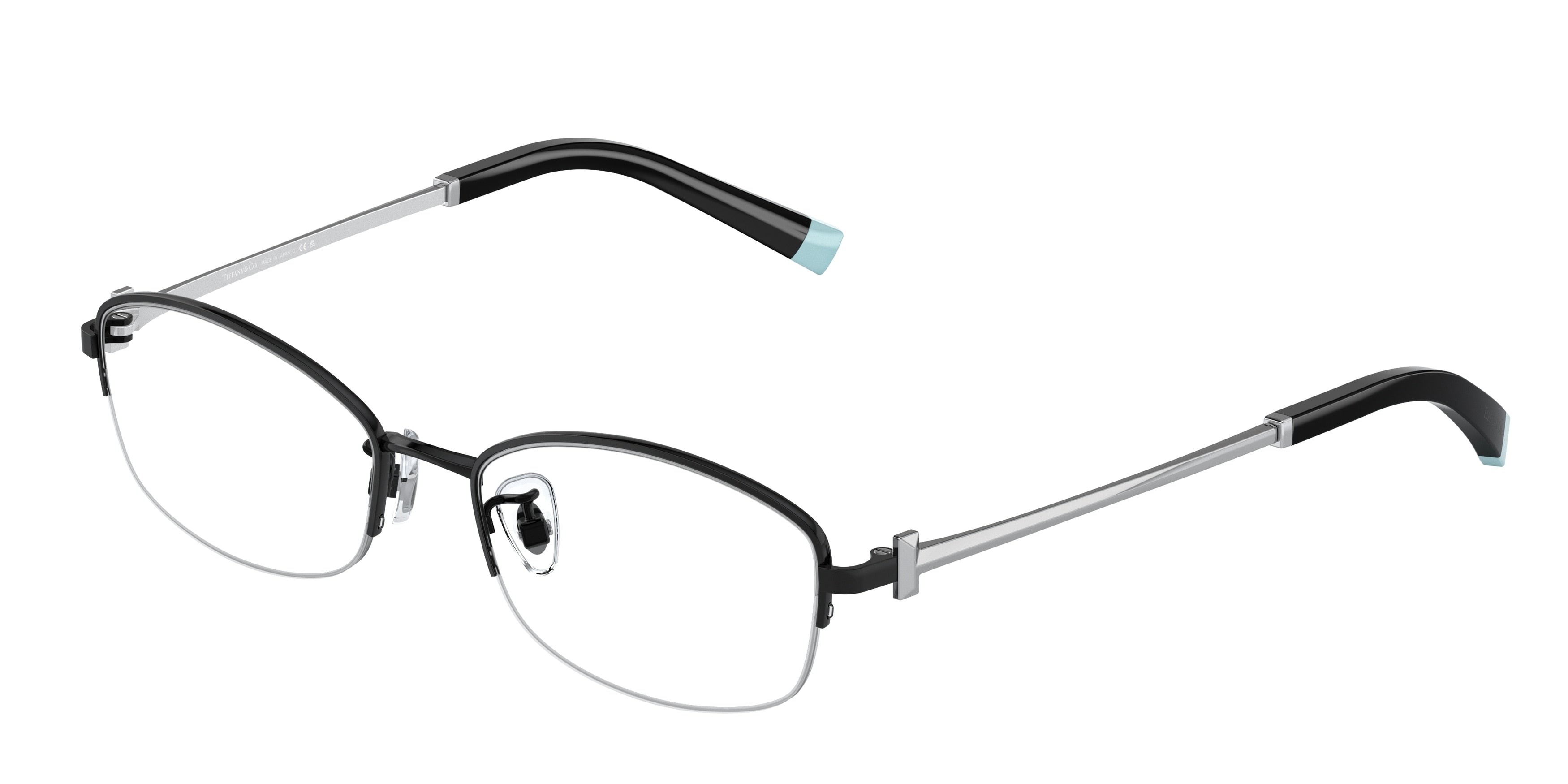 Tiffany TF1149TD Oval Eyeglasses  6007-Black 52-140-17 - Color Map Black