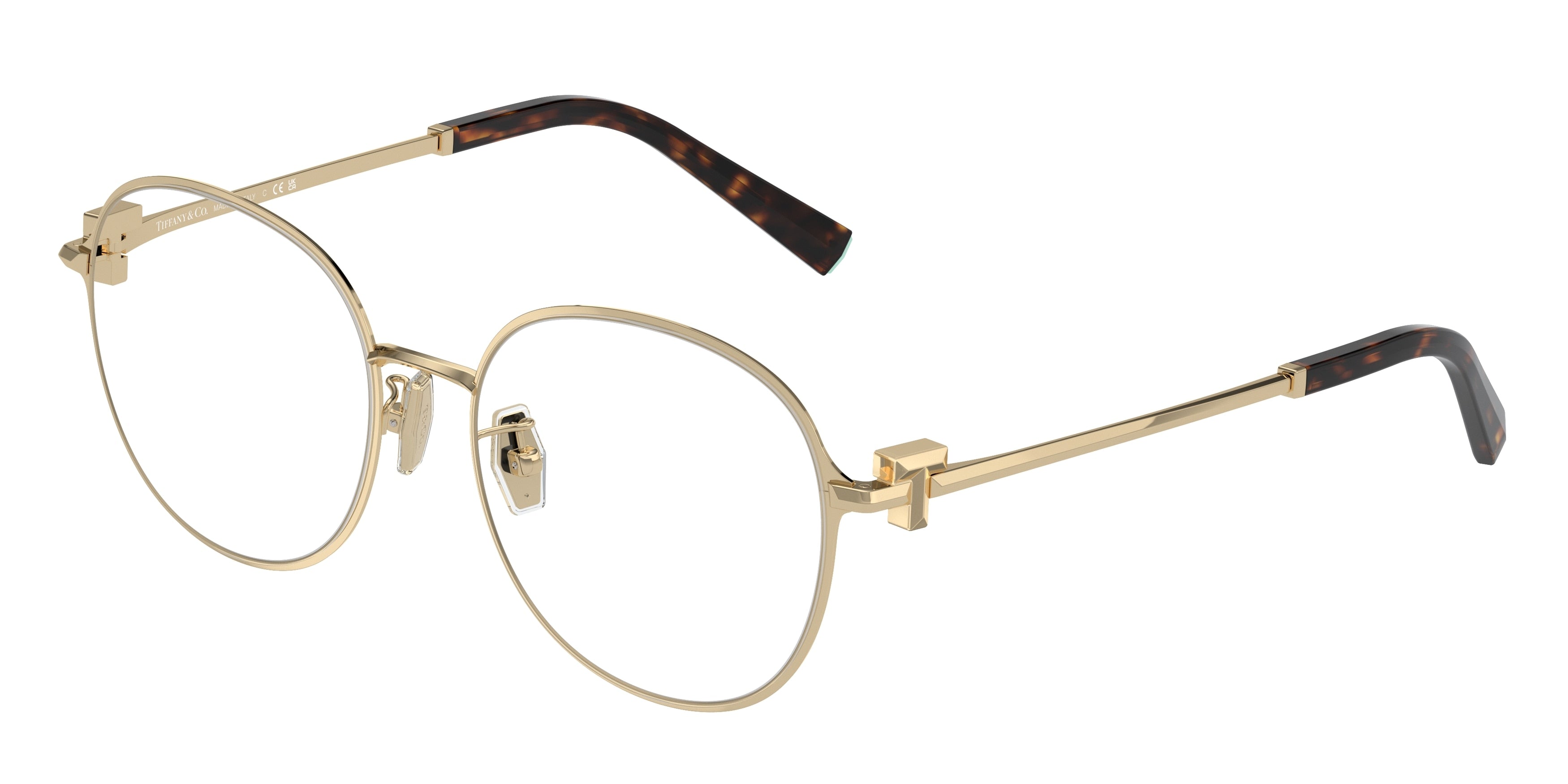 Tiffany TF1161D Round Eyeglasses  6021-Pale Gold 53-145-17 - Color Map Gold