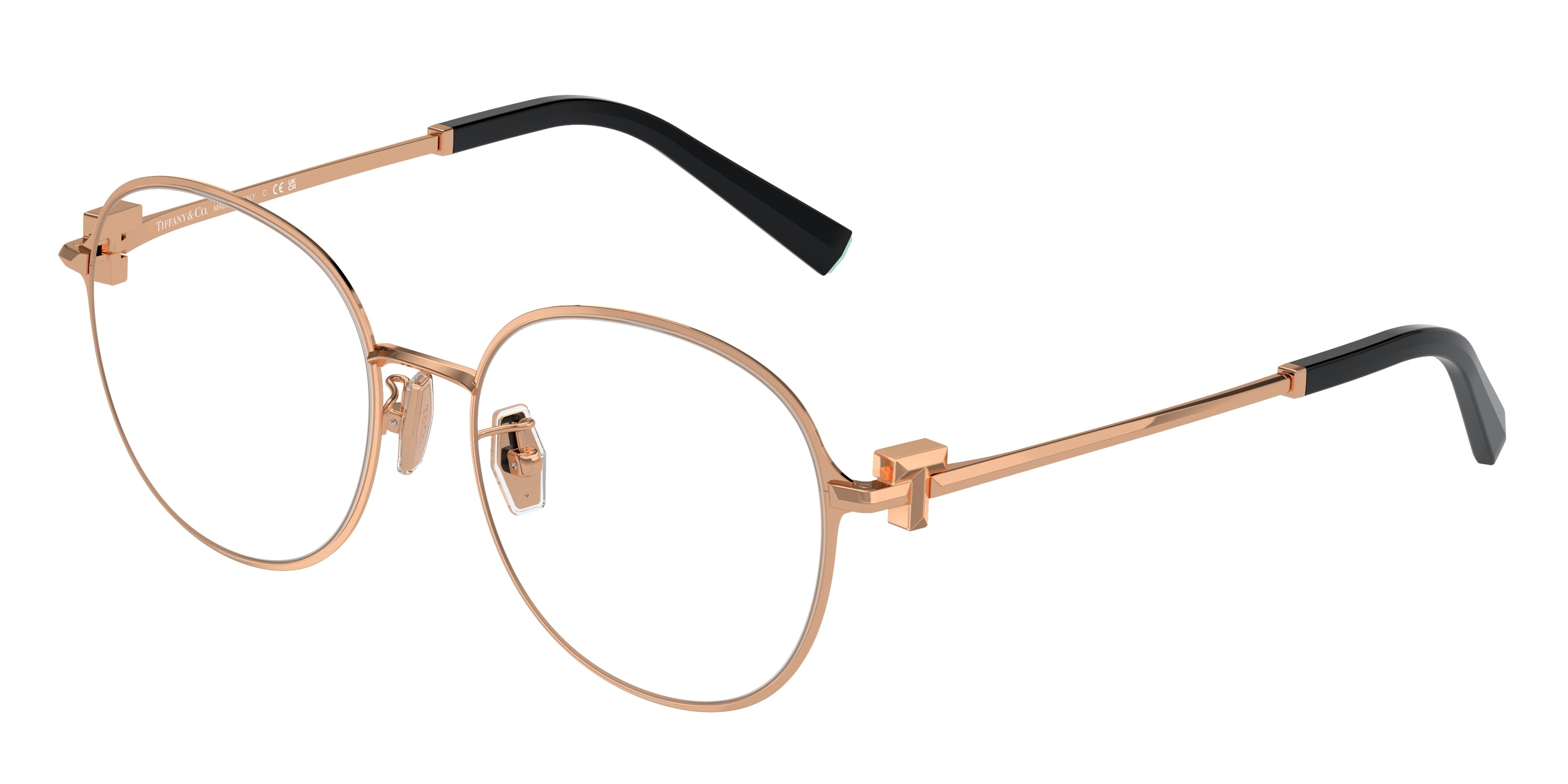 Tiffany TF1161D Round Eyeglasses  6105-Rose Gold 53-145-17 - Color Map Gold