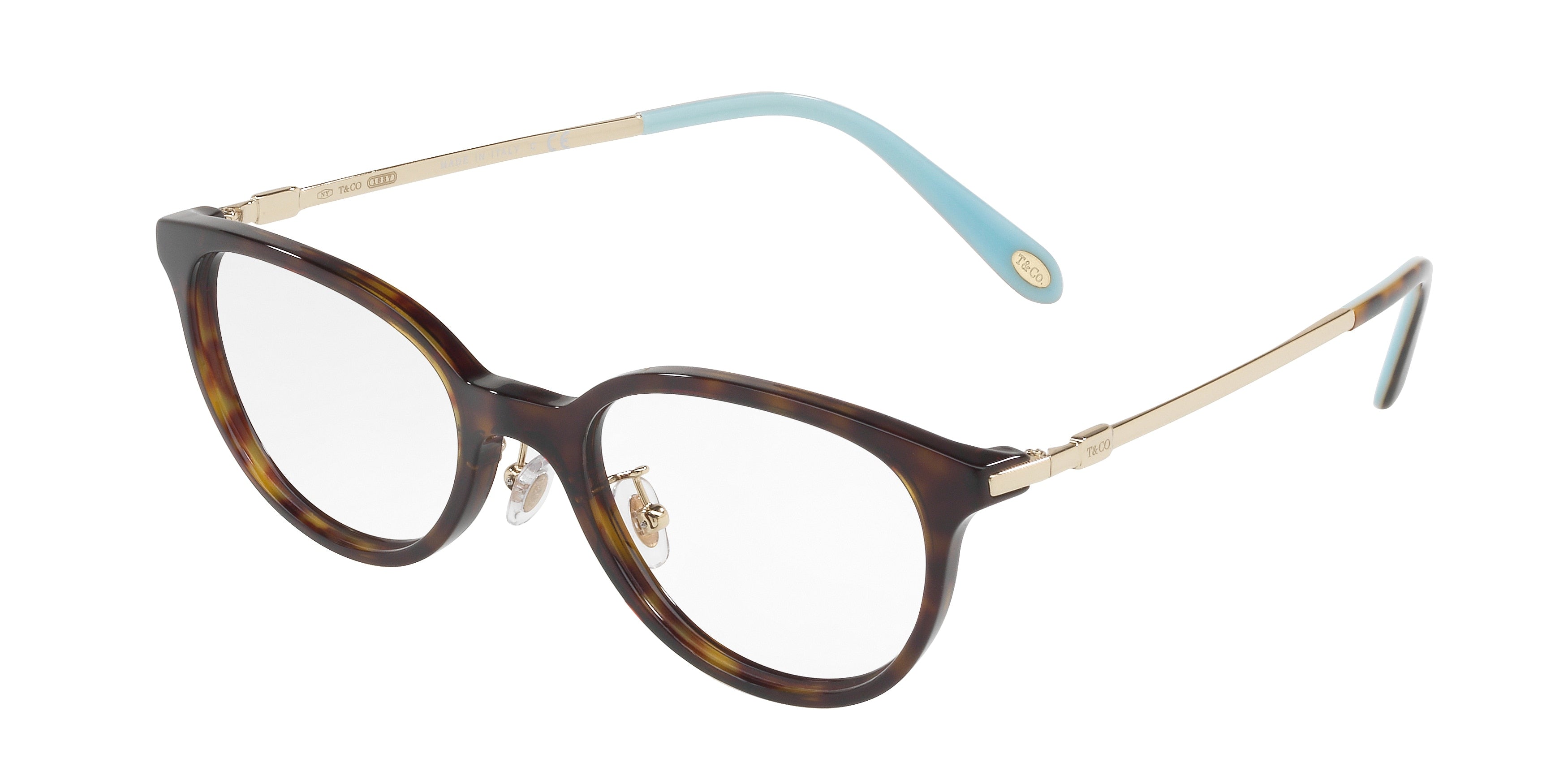 Tiffany TF2153D Pillow Eyeglasses  8015-Havana 53-145-20 - Color Map Tortoise