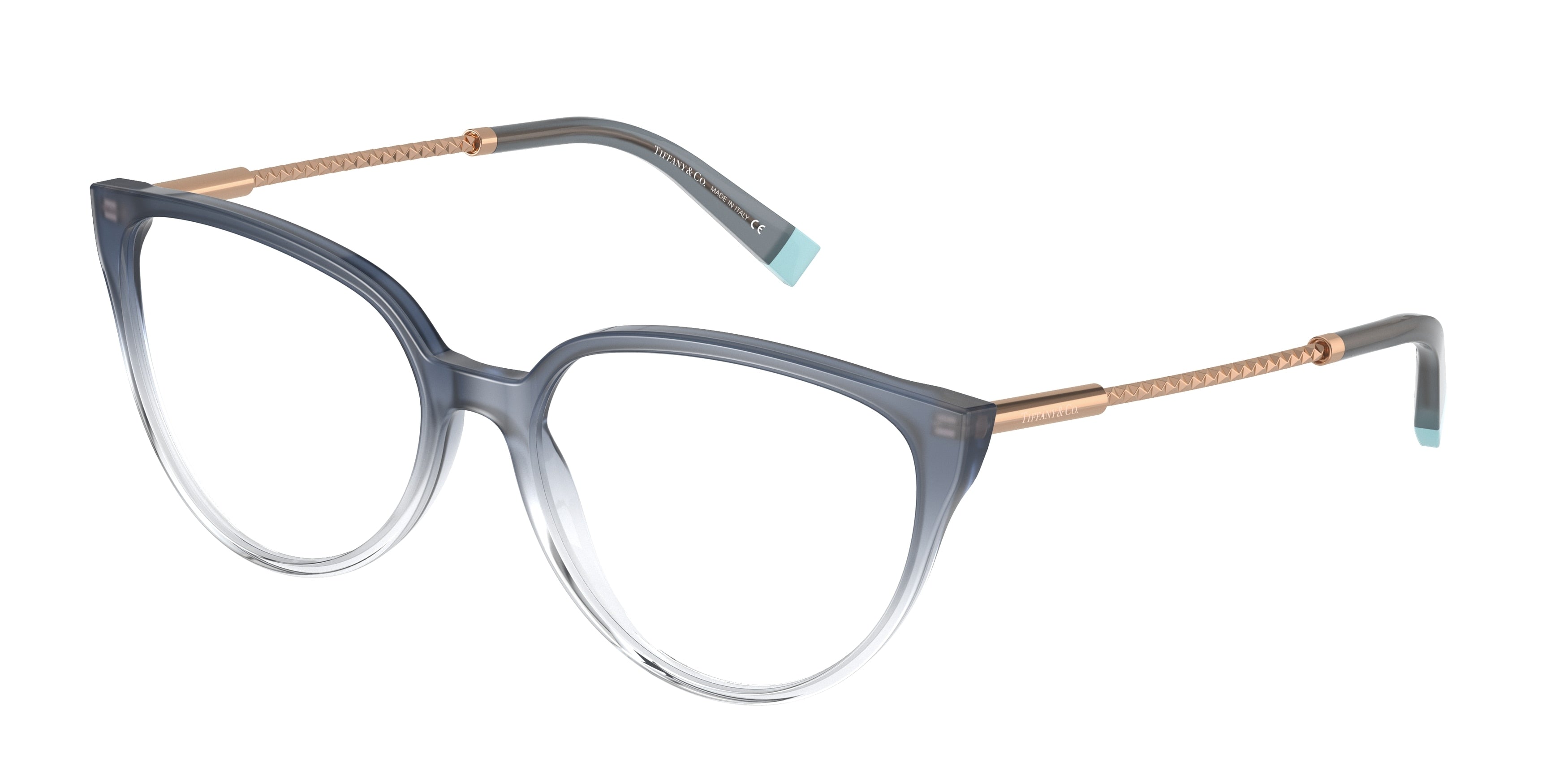 Tiffany TF2206 Cat Eye Eyeglasses  8298-Grey Blue Gradient 53-140-16 - Color Map Grey