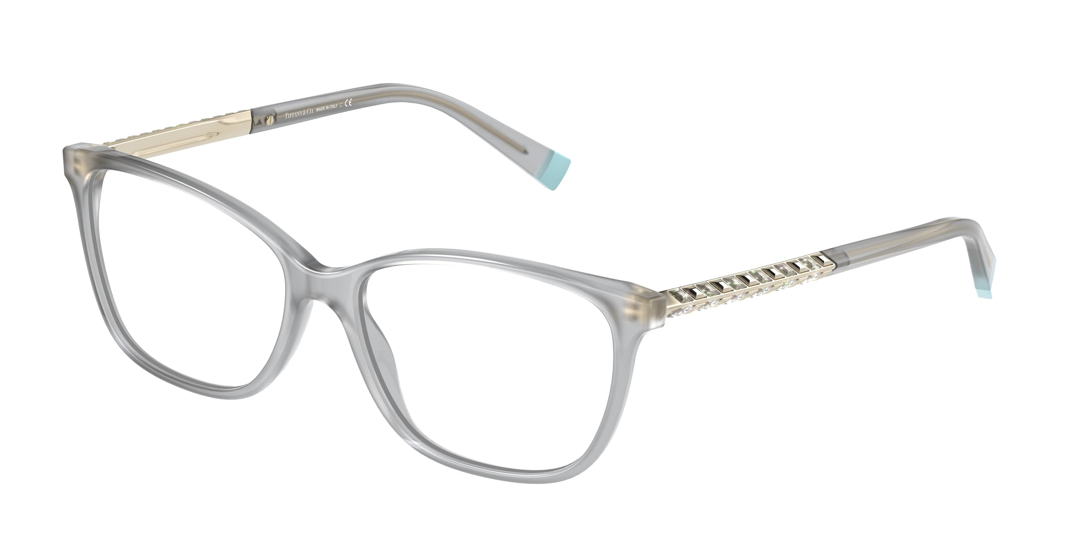 Tiffany TF2215B Rectangle Eyeglasses  8267-Opal Grey 52-140-15 - Color Map Grey