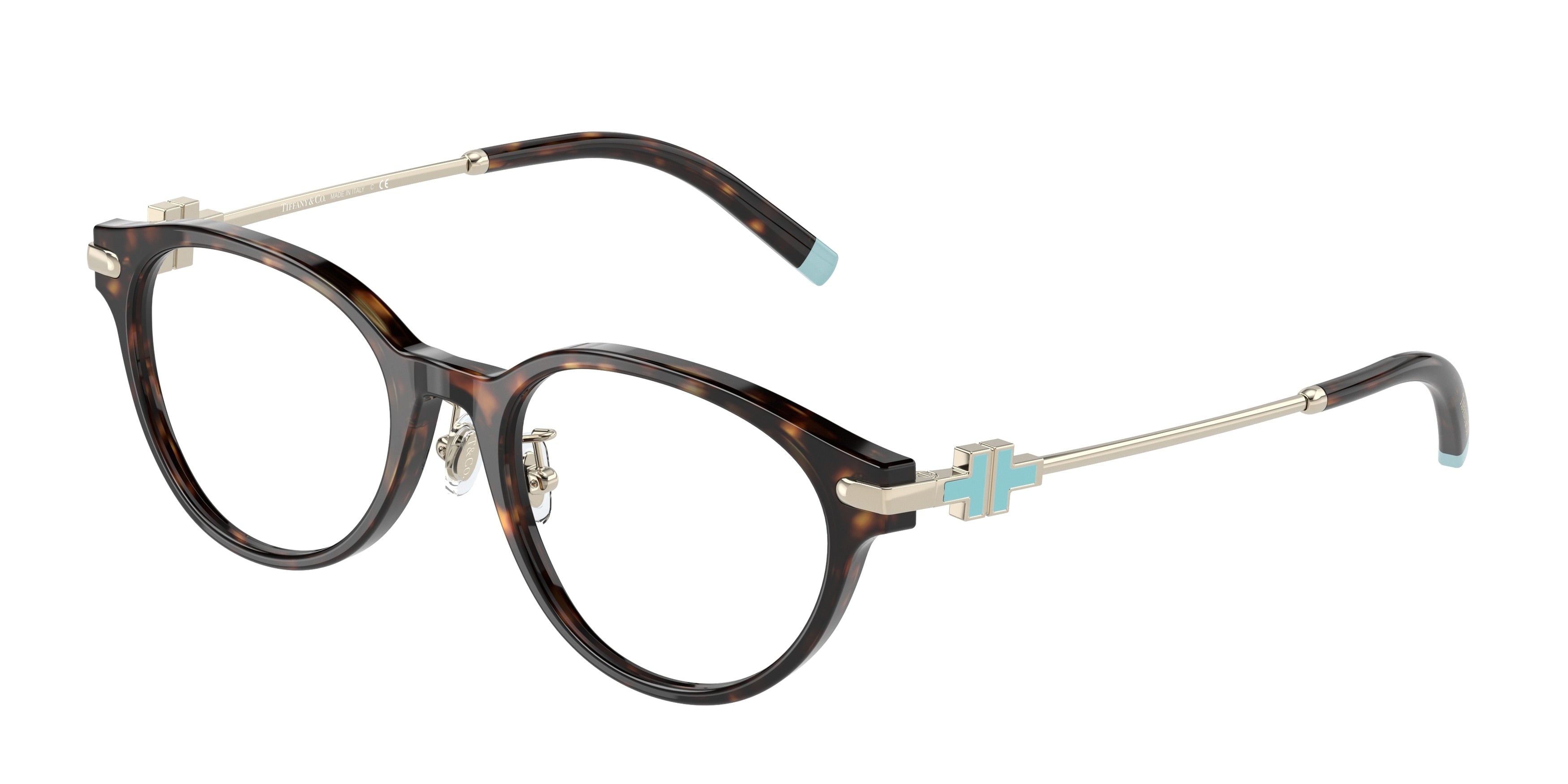 Tiffany TF2218D Oval Eyeglasses  8015-Havana 50-140-18 - Color Map Tortoise