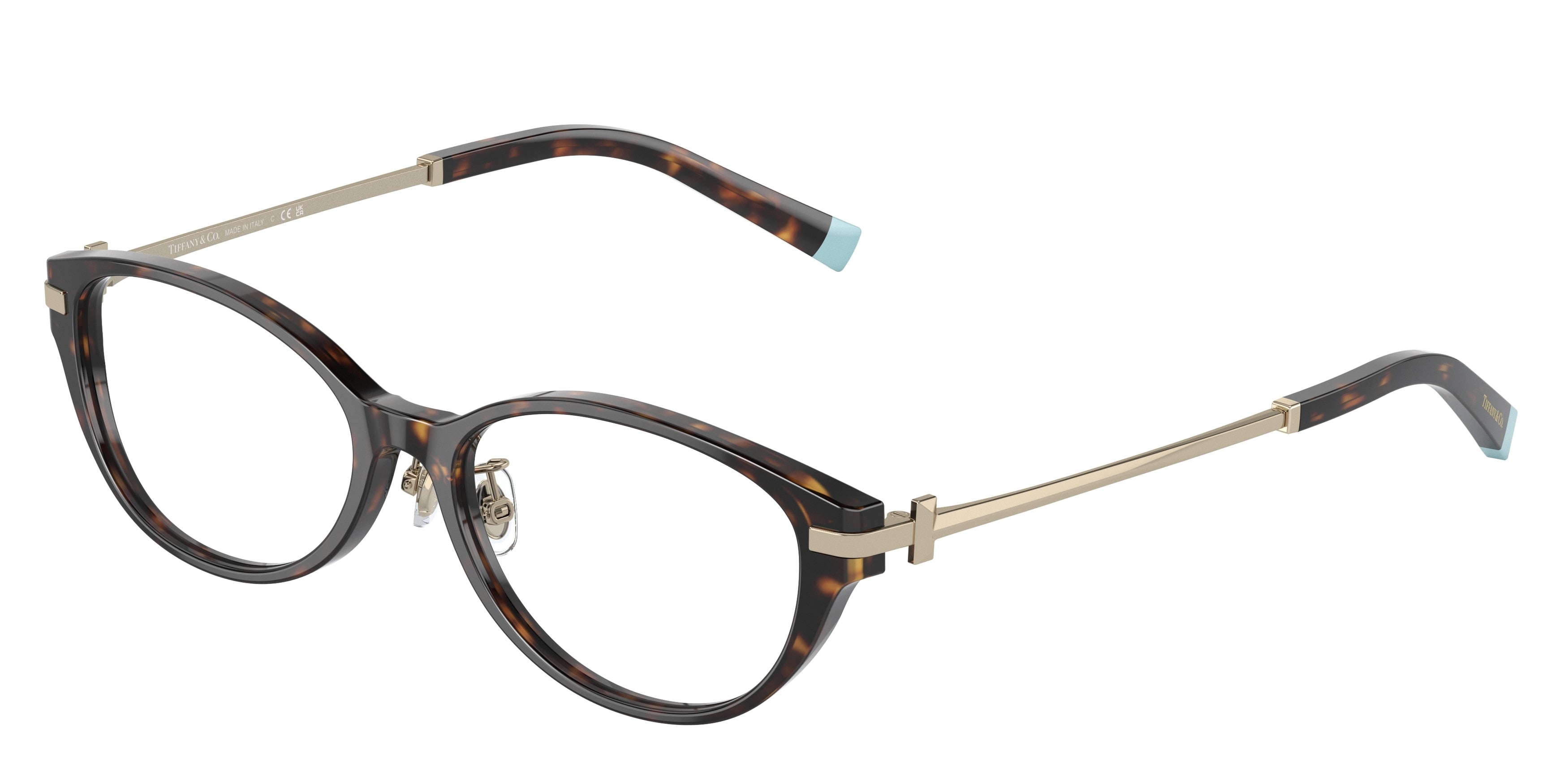 Tiffany TF2225D Oval Eyeglasses  8015-Havana 53-145-16 - Color Map Tortoise