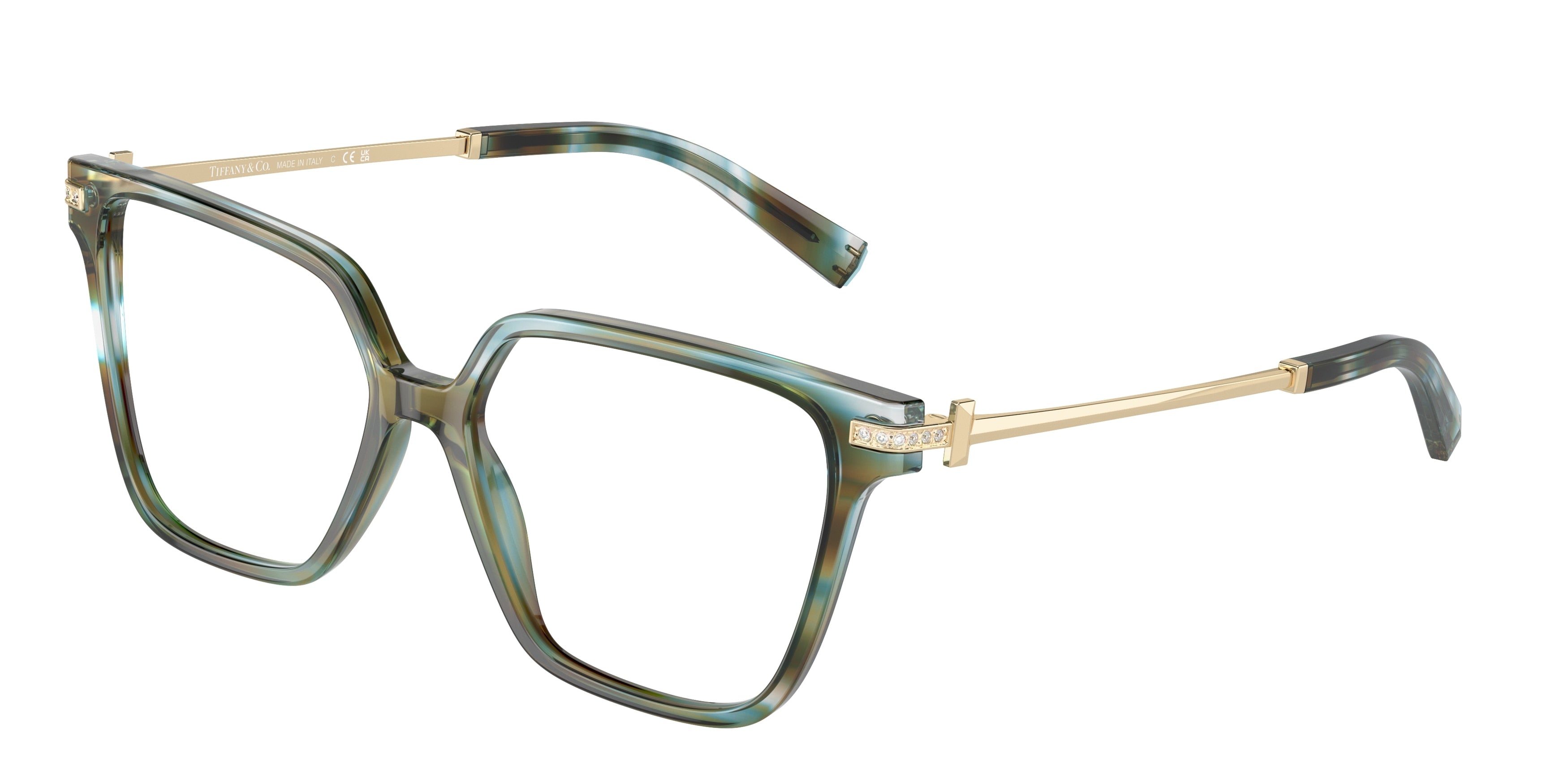 Tiffany TF2234B Square Eyeglasses  8124-Ocean Turquoise 54-140-15 - Color Map Blue