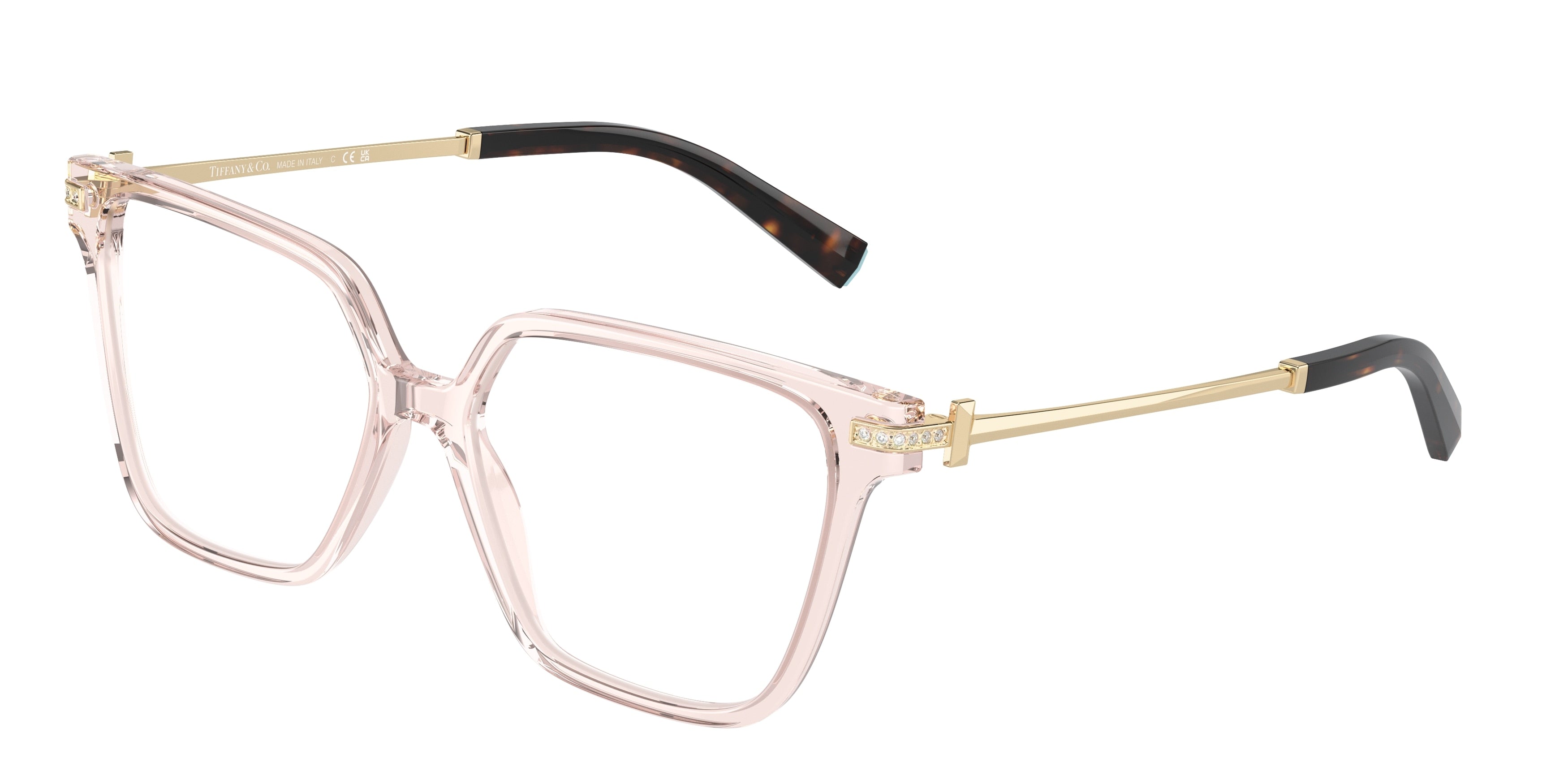 Tiffany TF2234B Square Eyeglasses  8278-Crystal Nude 54-140-15 - Color Map Transparent