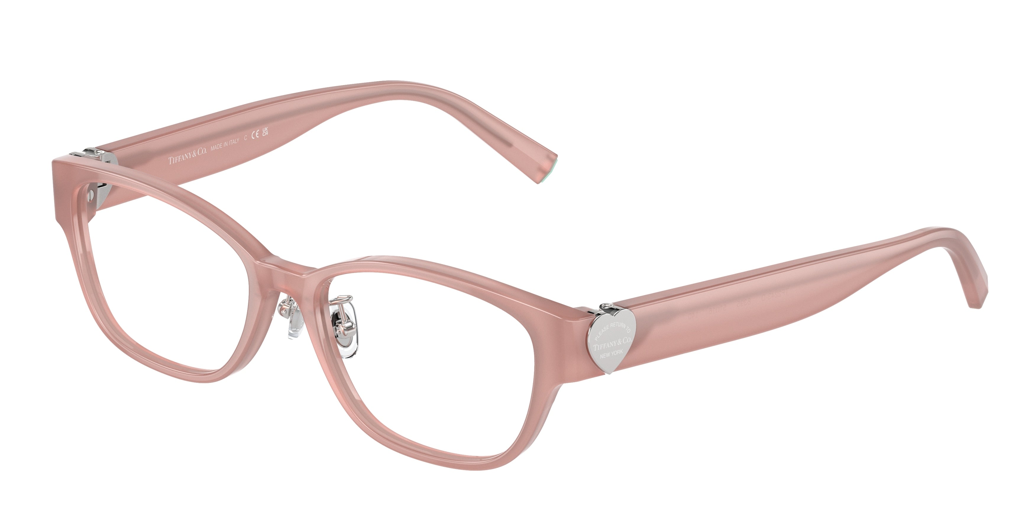 Tiffany TF2243D Pillow Eyeglasses  8395-Opal Pink 51-140-16 - Color Map Pink