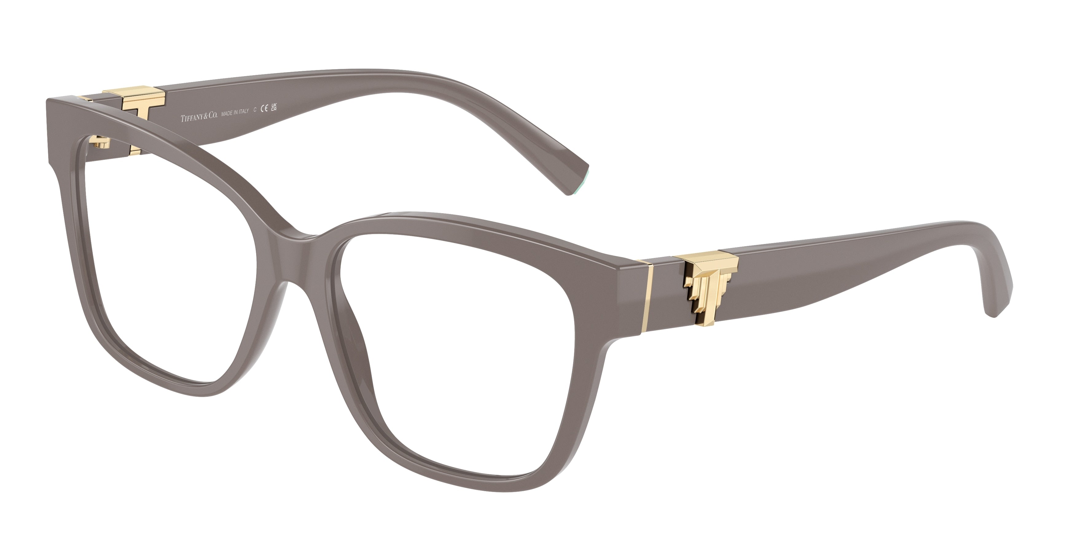 Tiffany TF2246F Square Eyeglasses  8401-Chocolate Truffle 54-140-16 - Color Map Brown