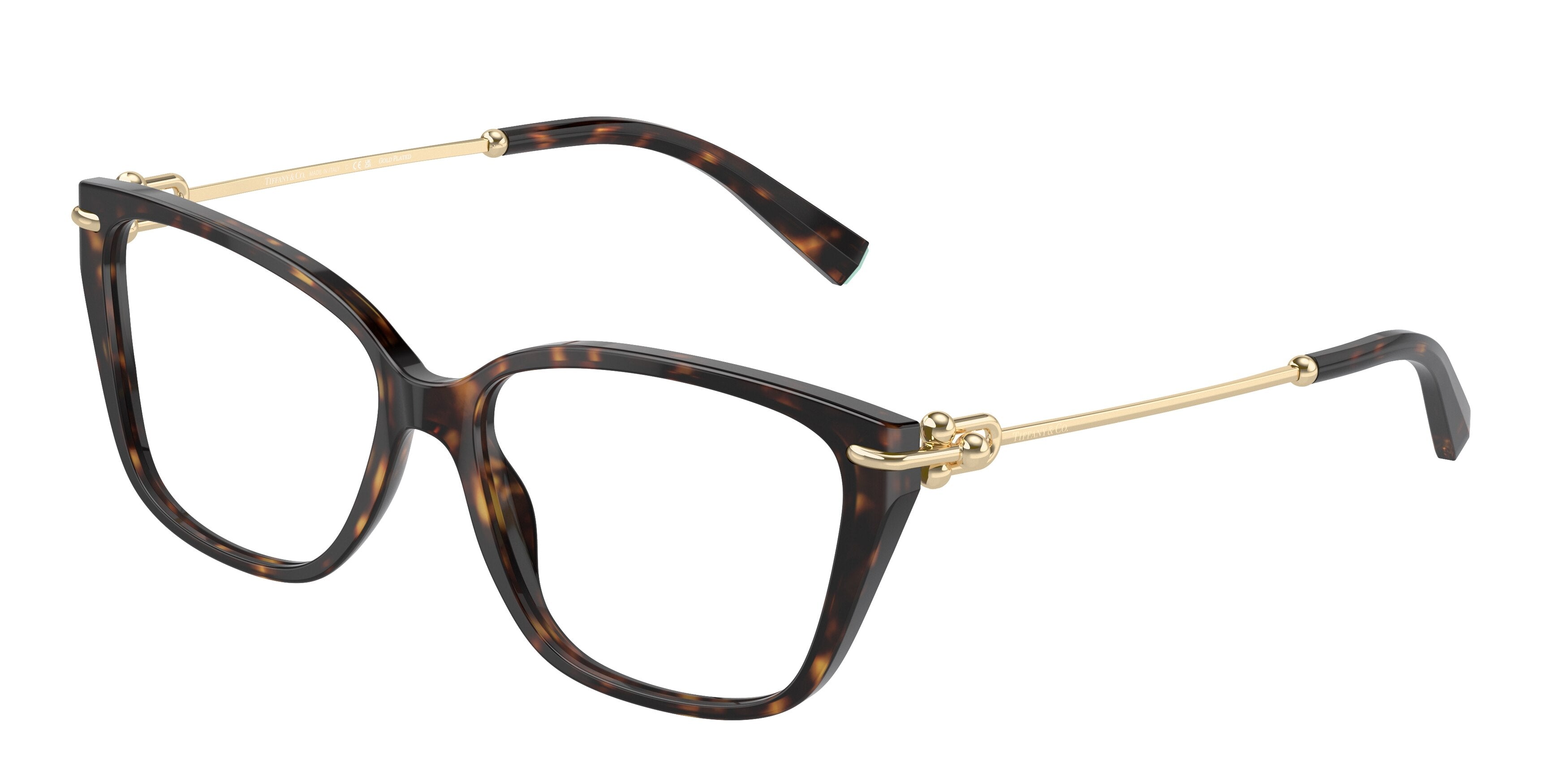 Tiffany TF2248KF Pillow Eyeglasses  8404-Havana 53-140-15 - Color Map Tortoise