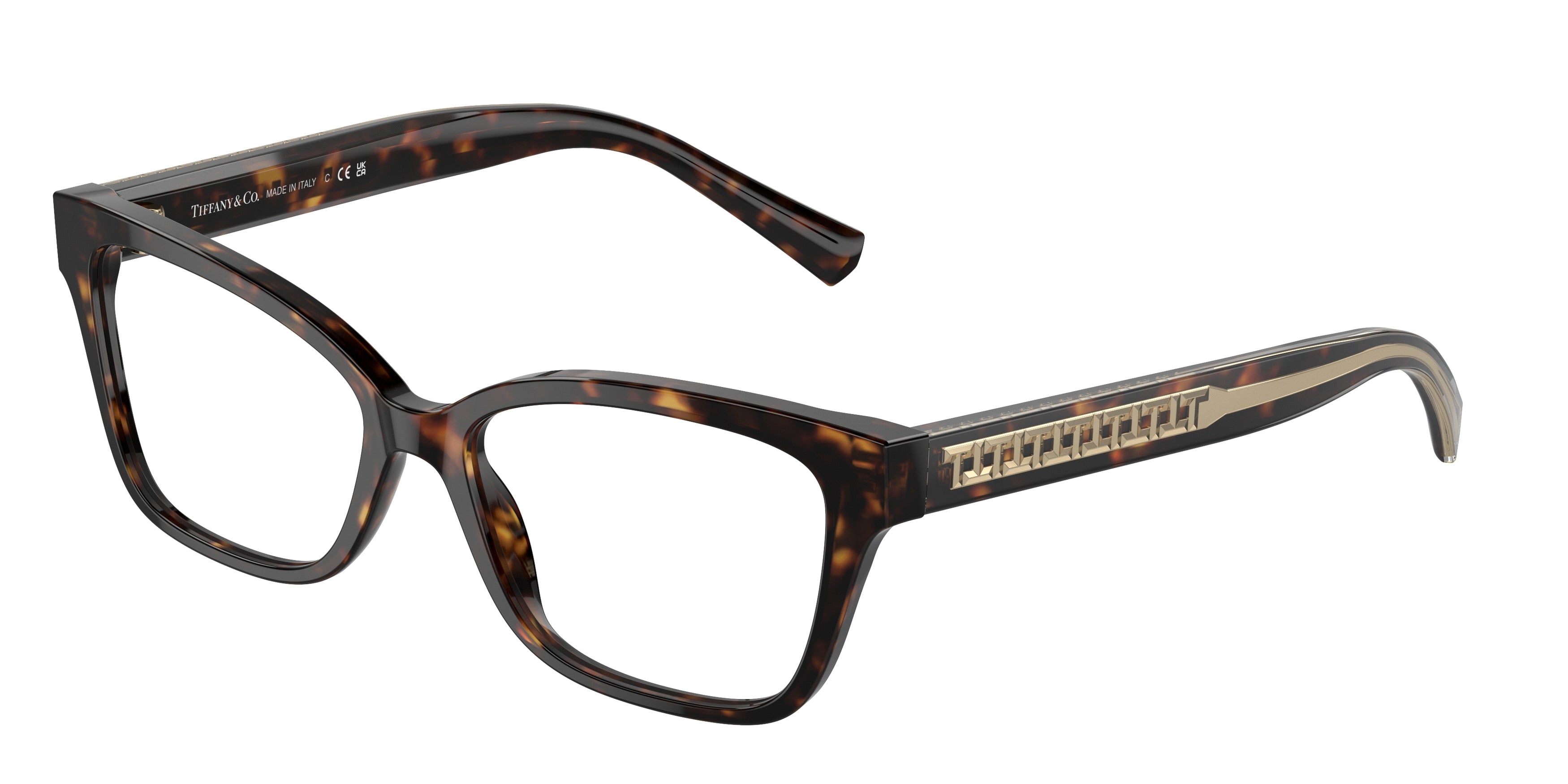 Tiffany TF2249 Butterfly Eyeglasses  8015-Havana 54-140-16 - Color Map Tortoise