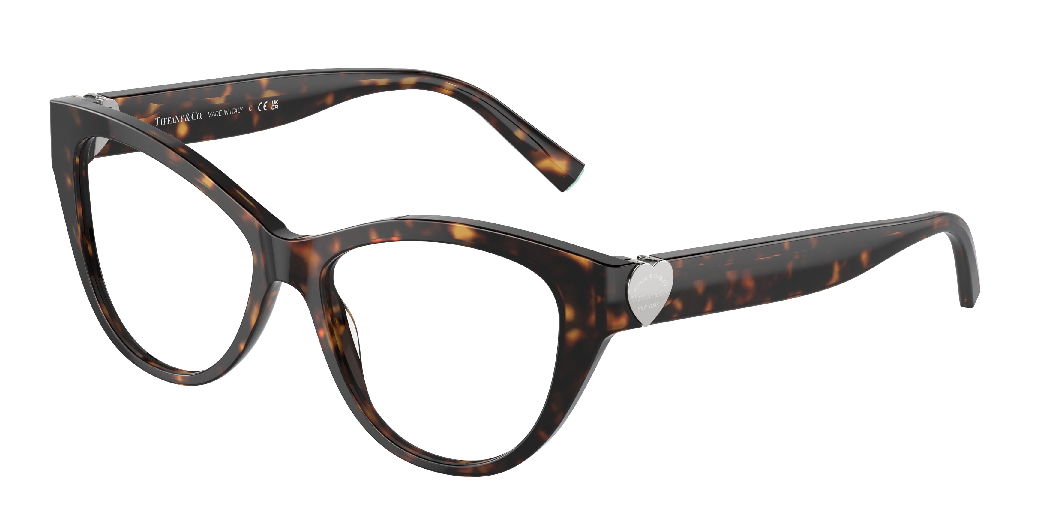 Tiffany TF2251F Cat Eye Eyeglasses  8015-Havana 51-140-16 - Color Map Tortoise