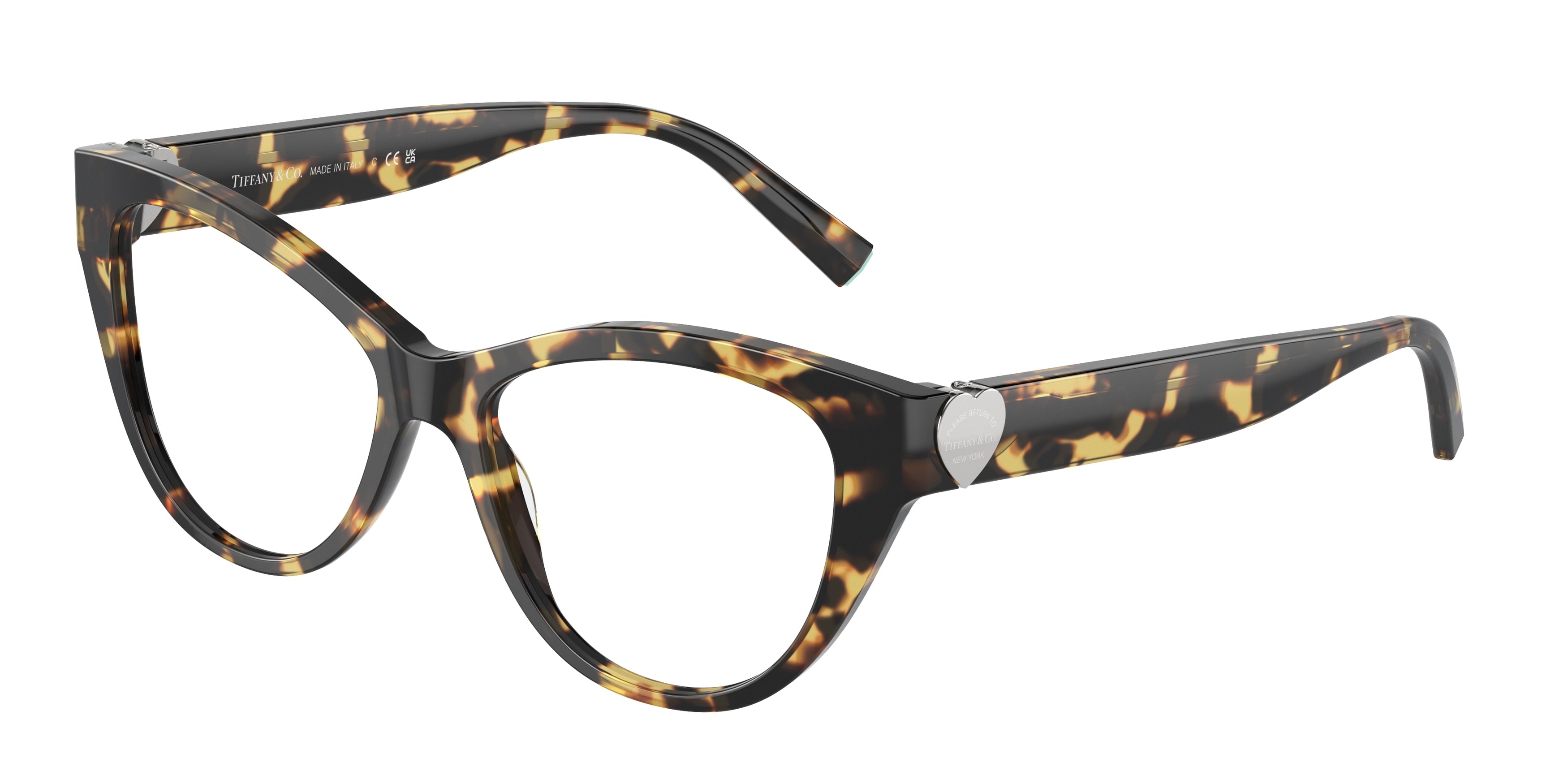 Tiffany TF2251 Cat Eye Eyeglasses  8064-Havana 53-140-16 - Color Map Tortoise