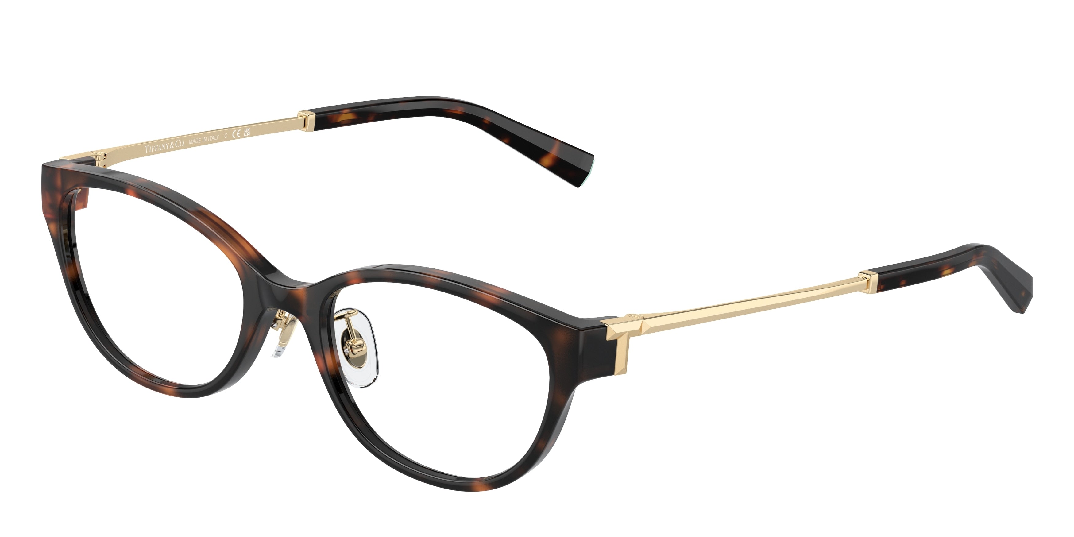 Tiffany TF2252D Oval Eyeglasses  8015-Havana 51-140-18 - Color Map Tortoise