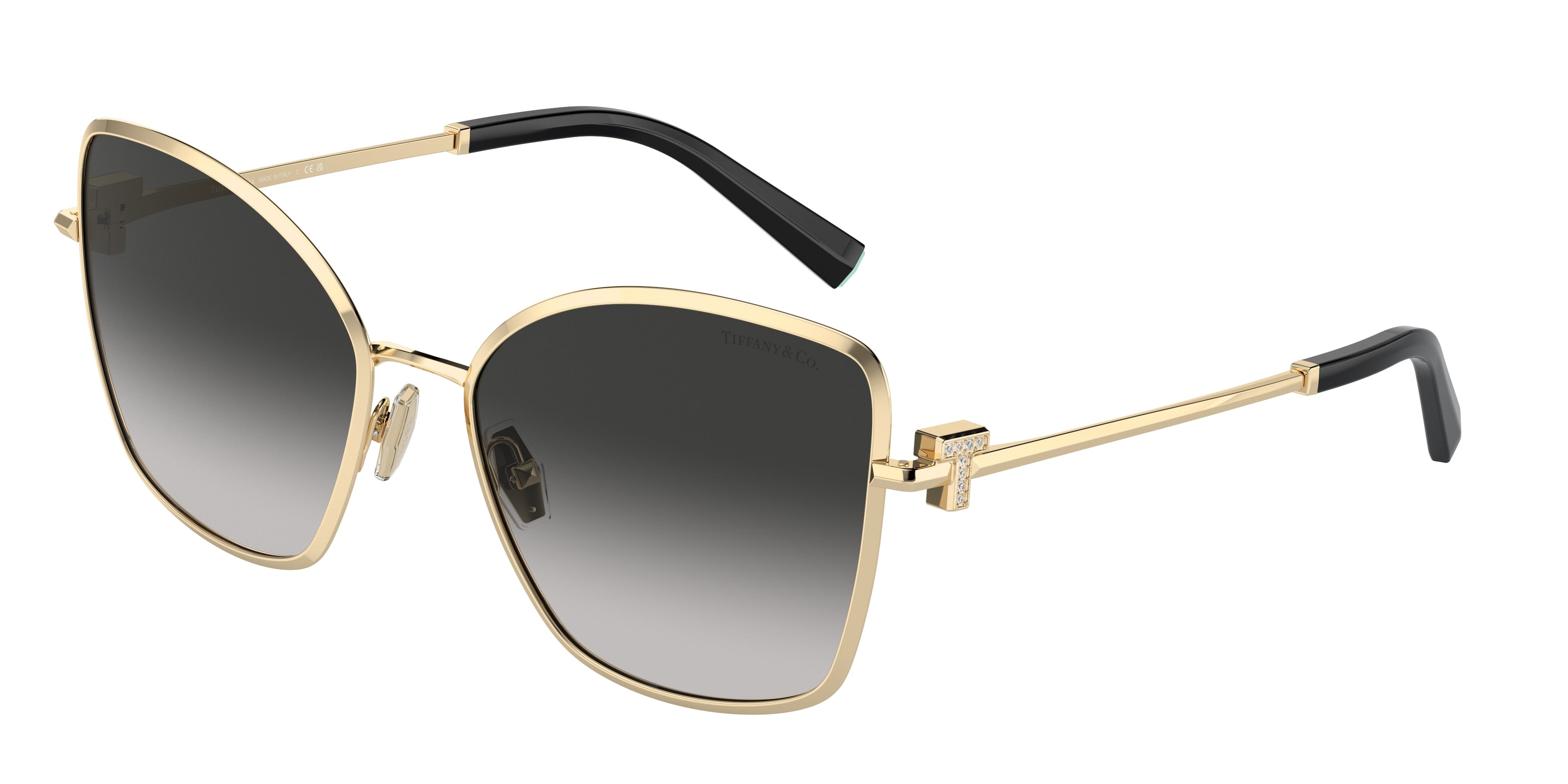 Tiffany TF3102B Butterfly Sunglasses  60213C-Pale Gold 58-140-18 - Color Map Gold