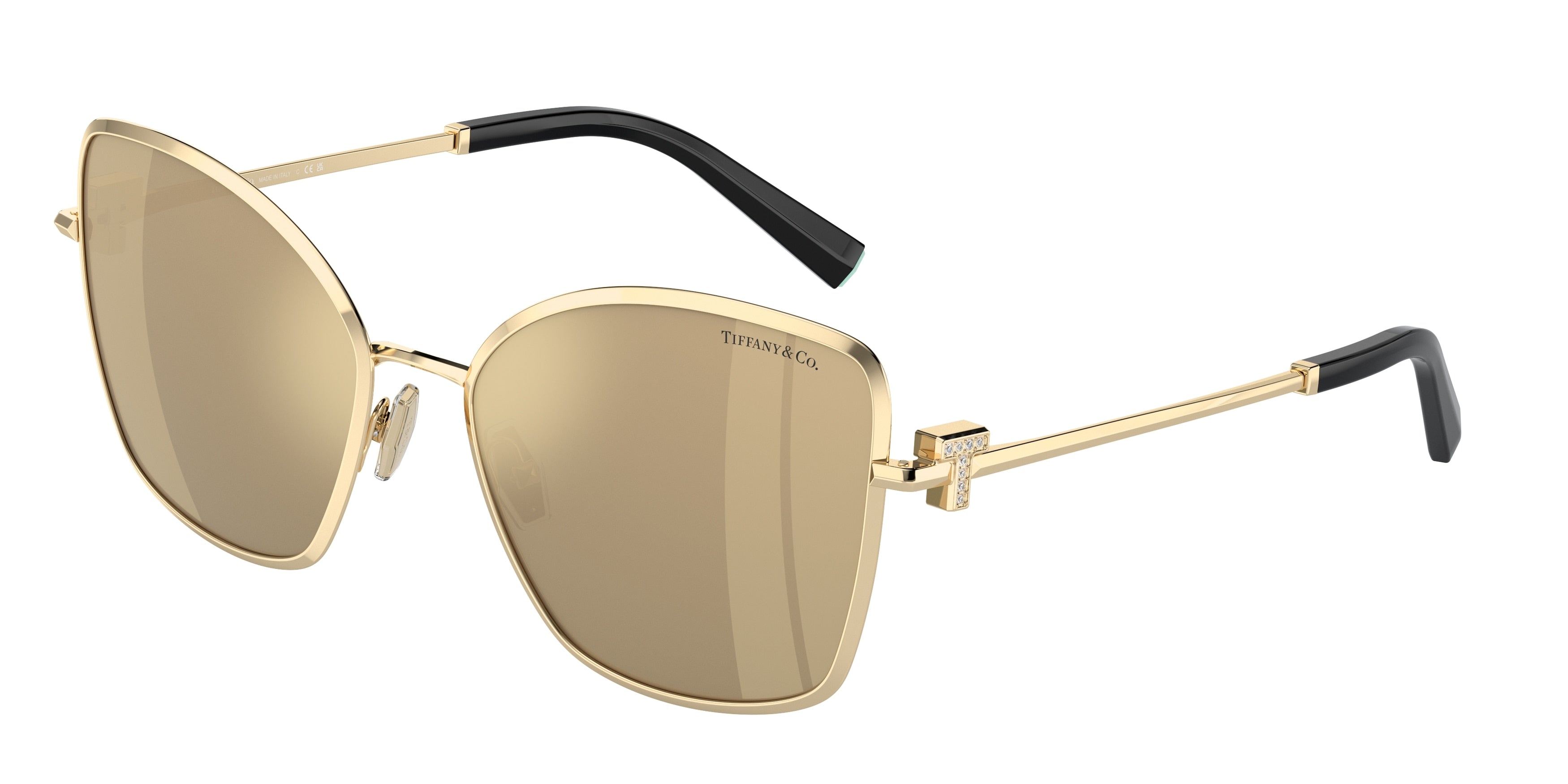 Tiffany TF3102B Butterfly Sunglasses  614903-Pale Gold 58-140-18 - Color Map Gold