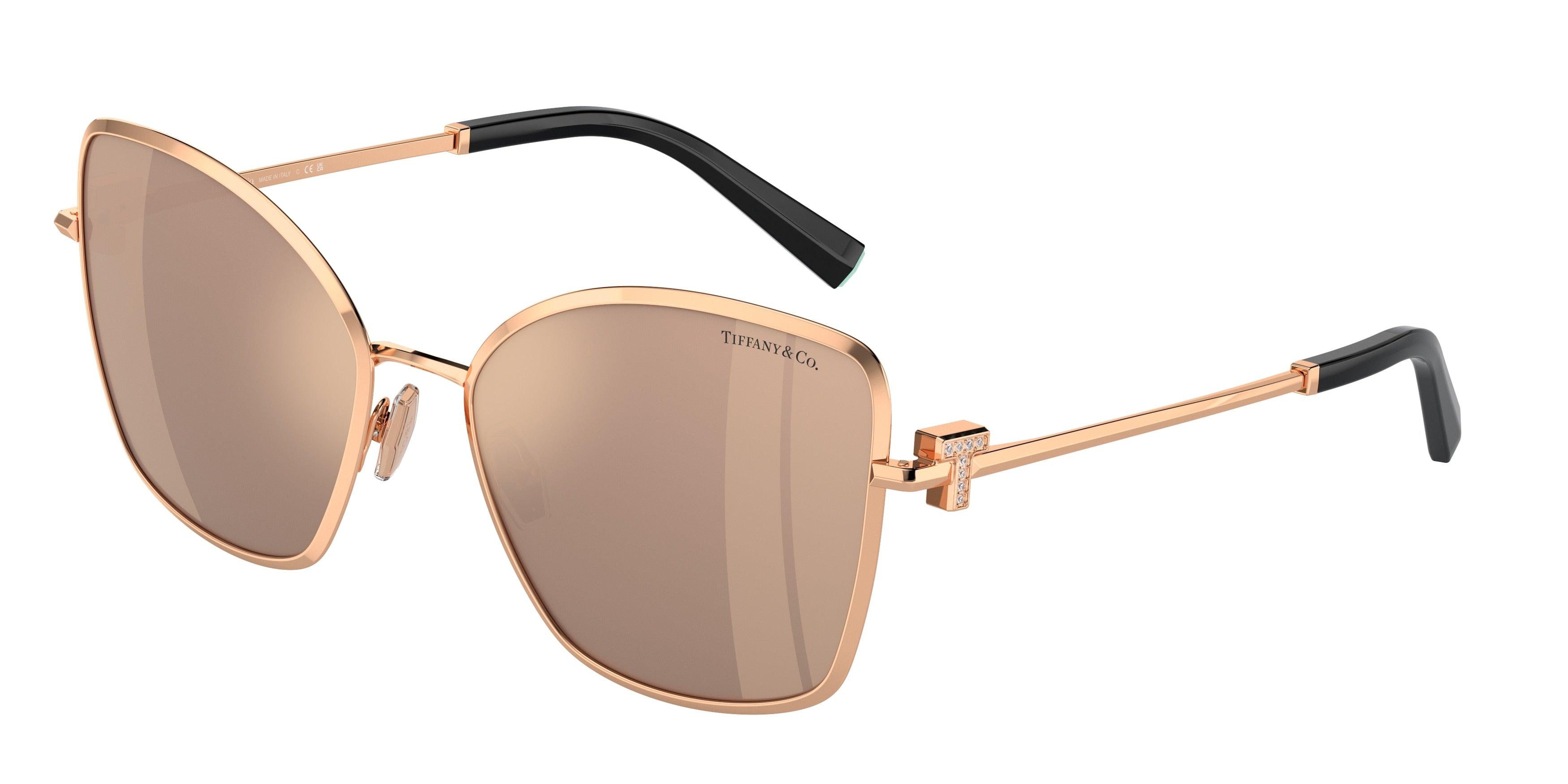 Tiffany TF3102B Butterfly Sunglasses  61750W-Rose Gold 58-140-18 - Color Map Gold