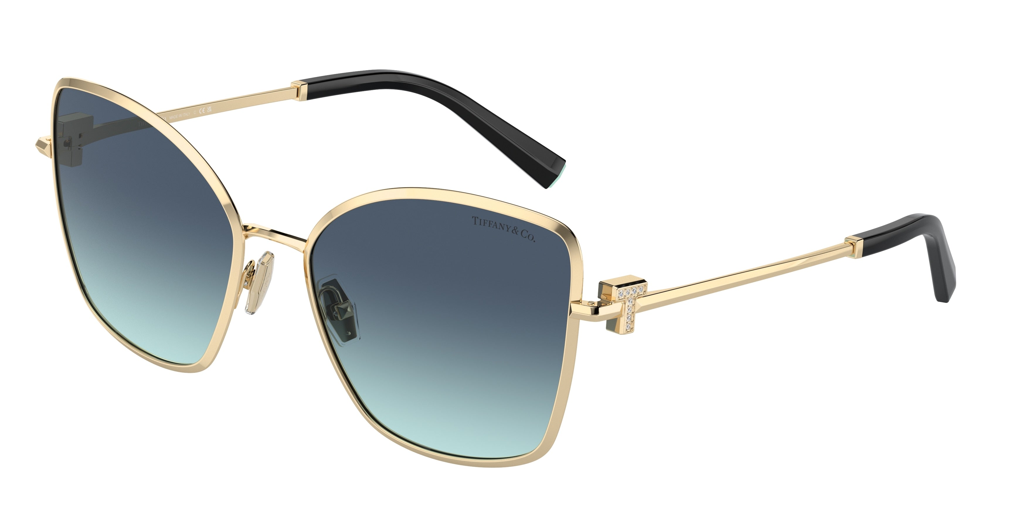 Tiffany TF3102B Butterfly Sunglasses  62029S-Pale Gold 58-140-18 - Color Map Gold