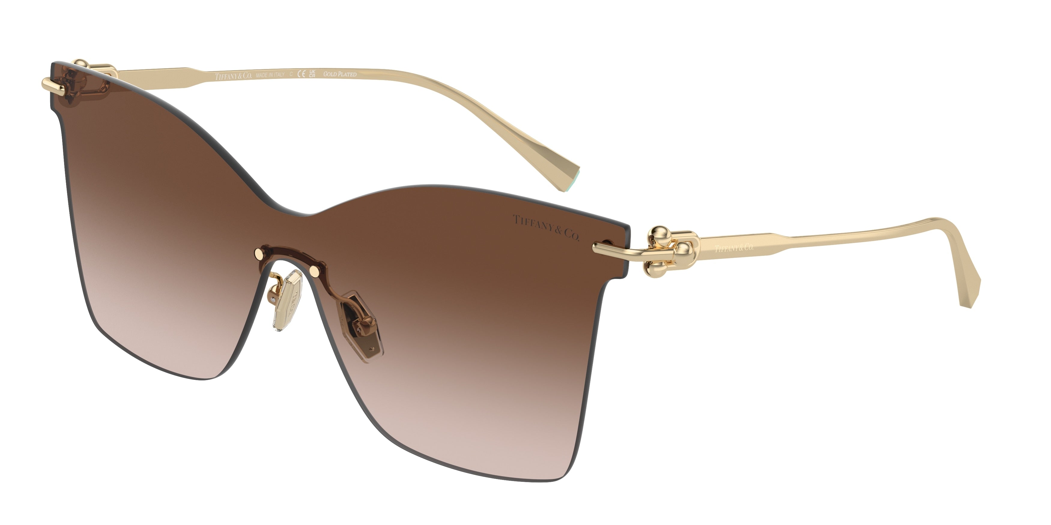 Tiffany TF3103K Butterfly Sunglasses  62123B-Pale Gold Plated 0-140-143 - Color Map Gold