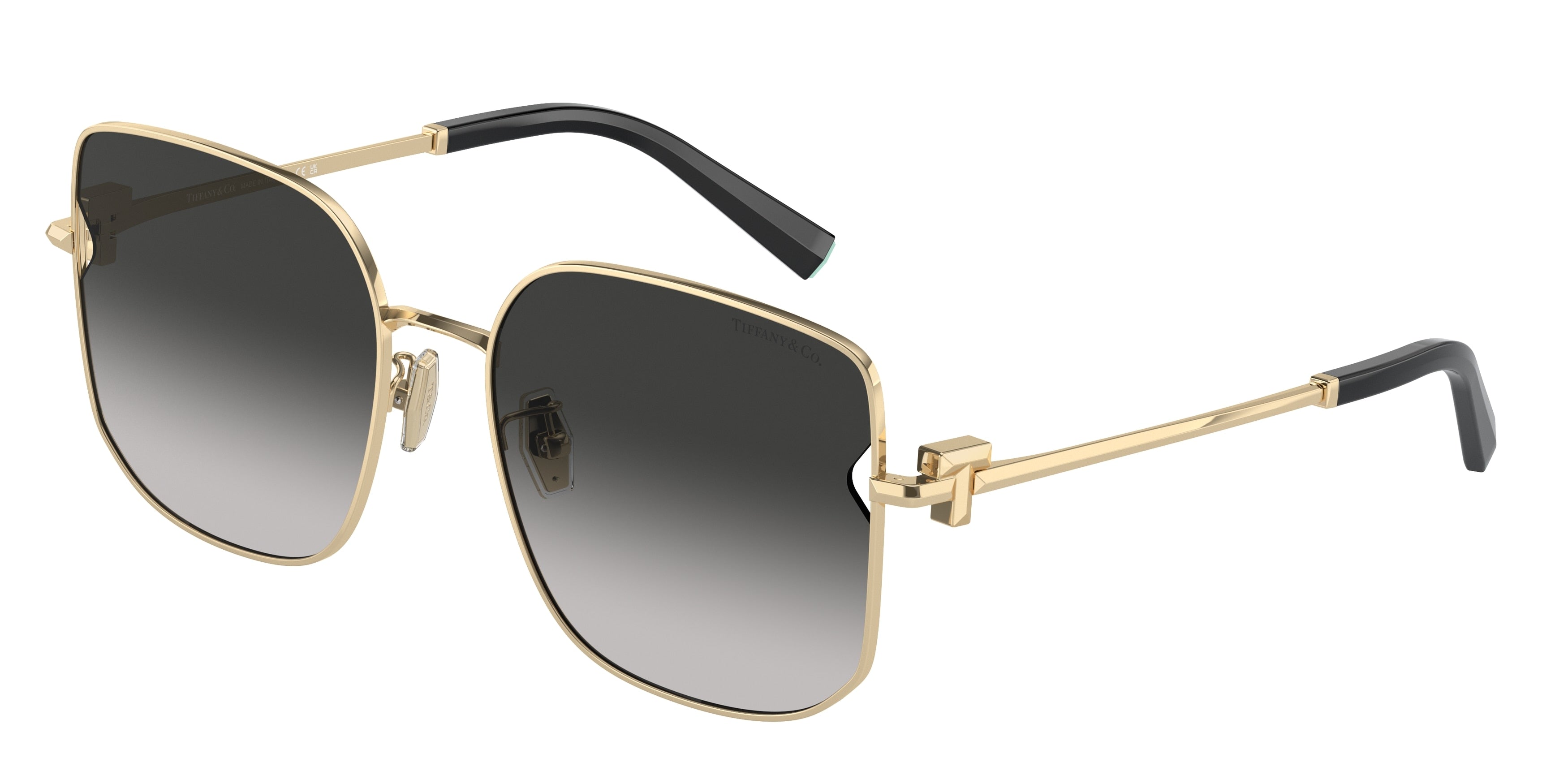 Tiffany TF3105D Square Sunglasses  6021S4-Pale Gold 58-140-18 - Color Map Gold