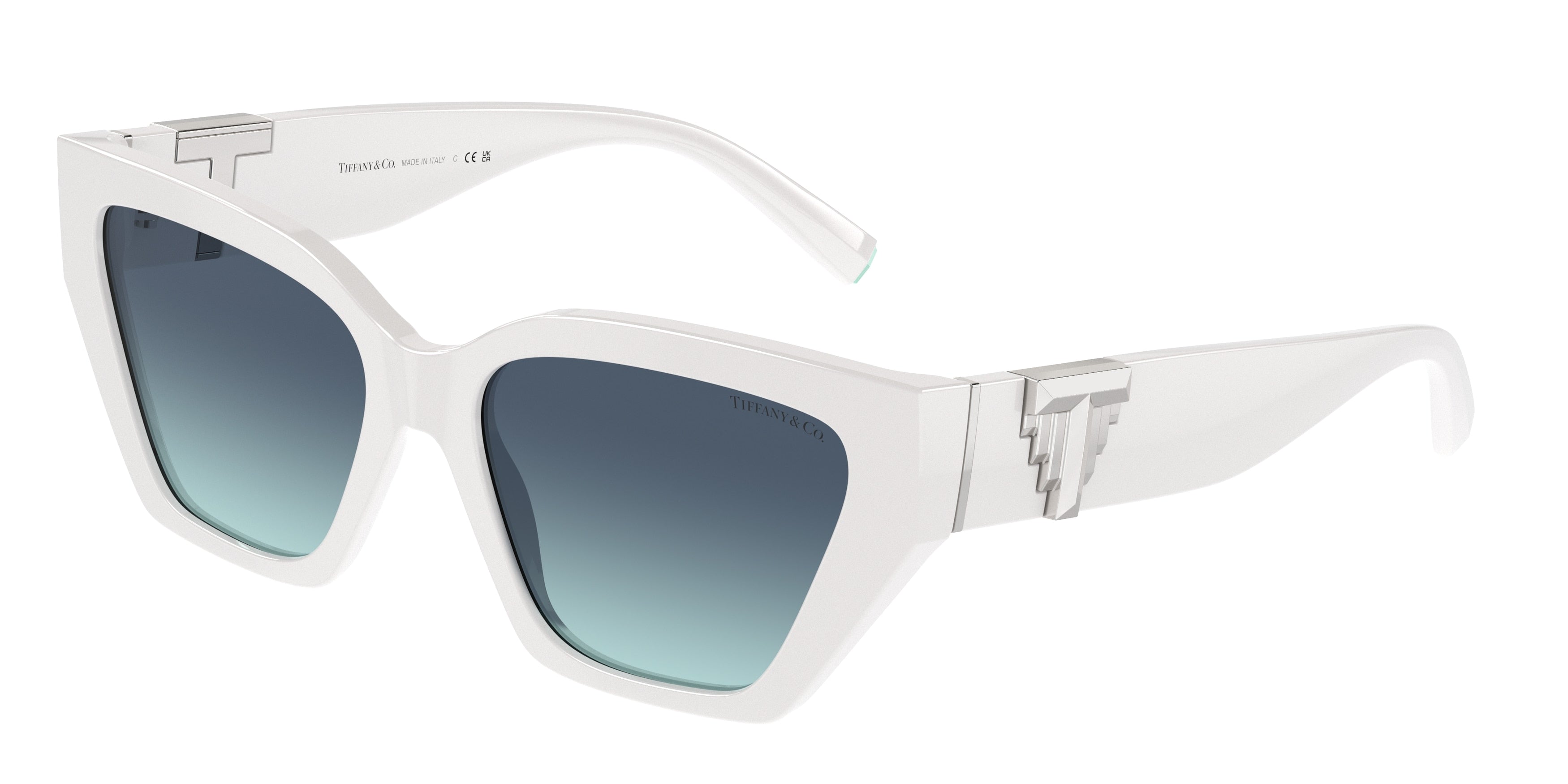 Tiffany TF4218F Cat Eye Sunglasses  83929S-Bright White 55-140-17 - Color Map White