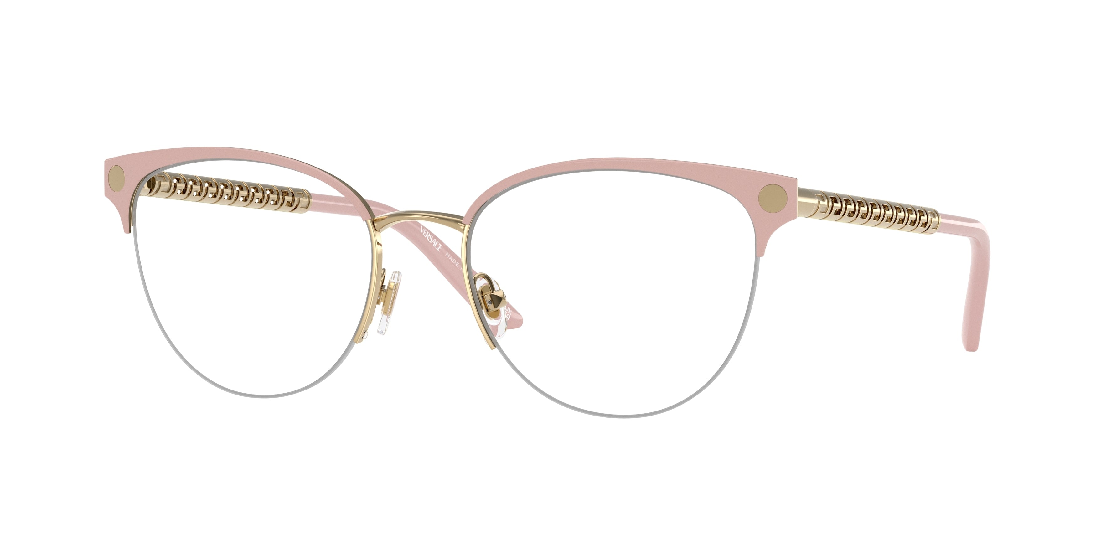 Versace VE1297 Cat Eye Eyeglasses  1517-Pink 53-140-18 - Color Map Pink