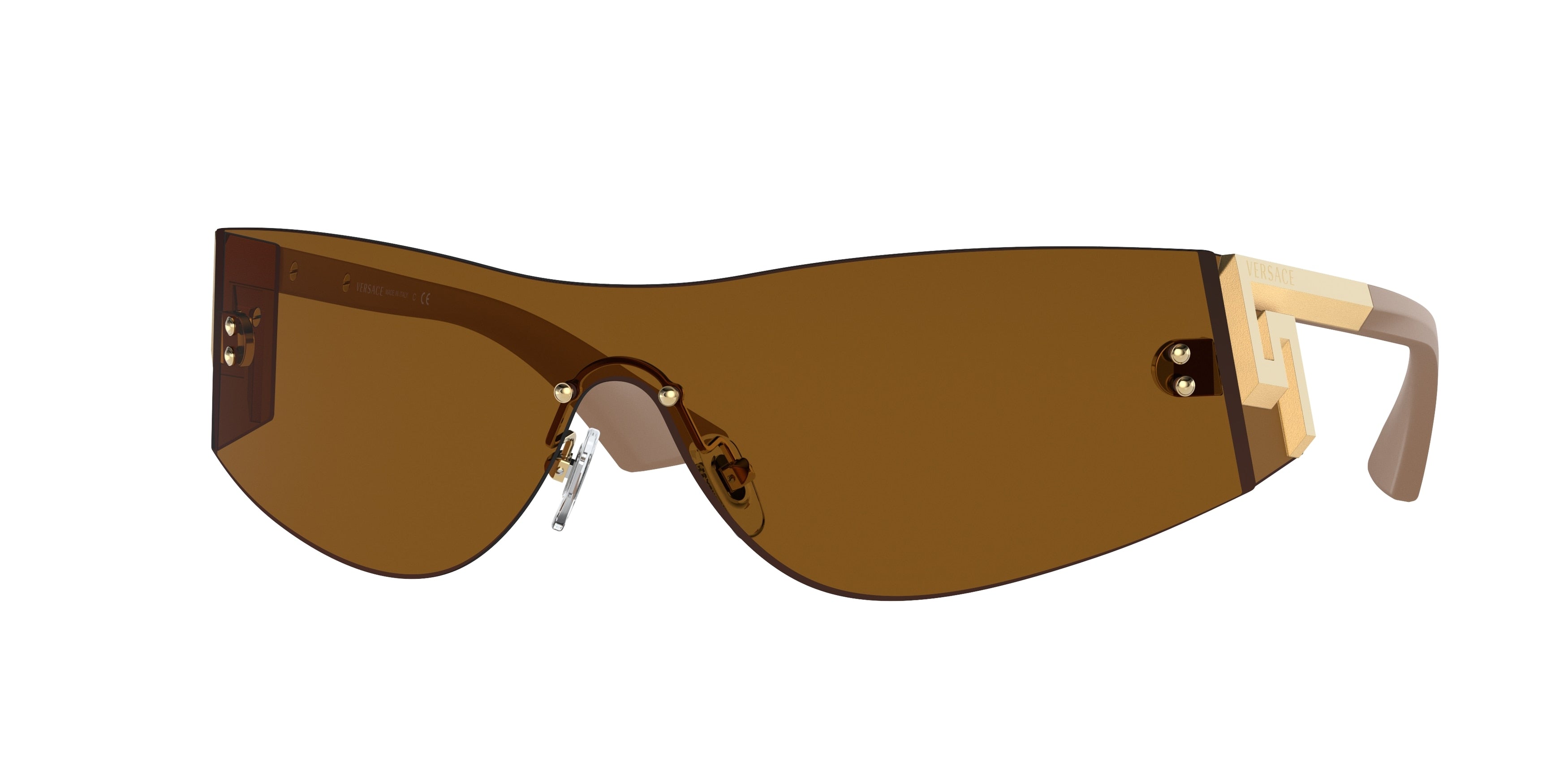 Versace VE2241 Irregular Sunglasses  100263-Bronze 0-135-143 - Color Map Brown