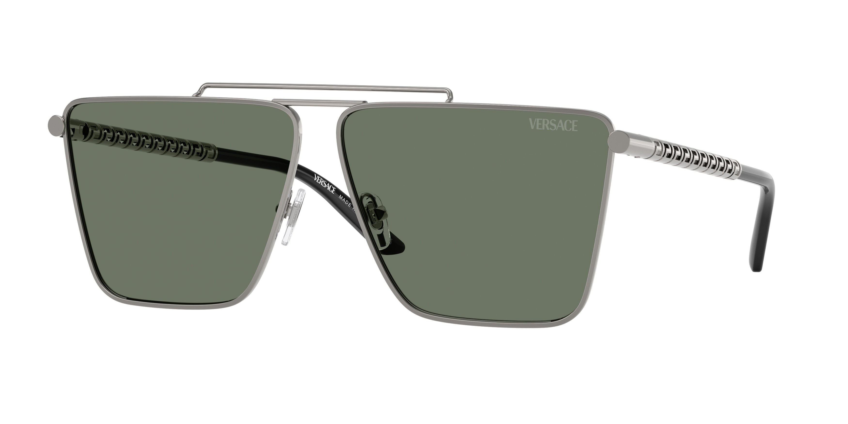 Versace VE2266 Pillow Sunglasses  10013H-Gunmetal 64-145-11 - Color Map Grey