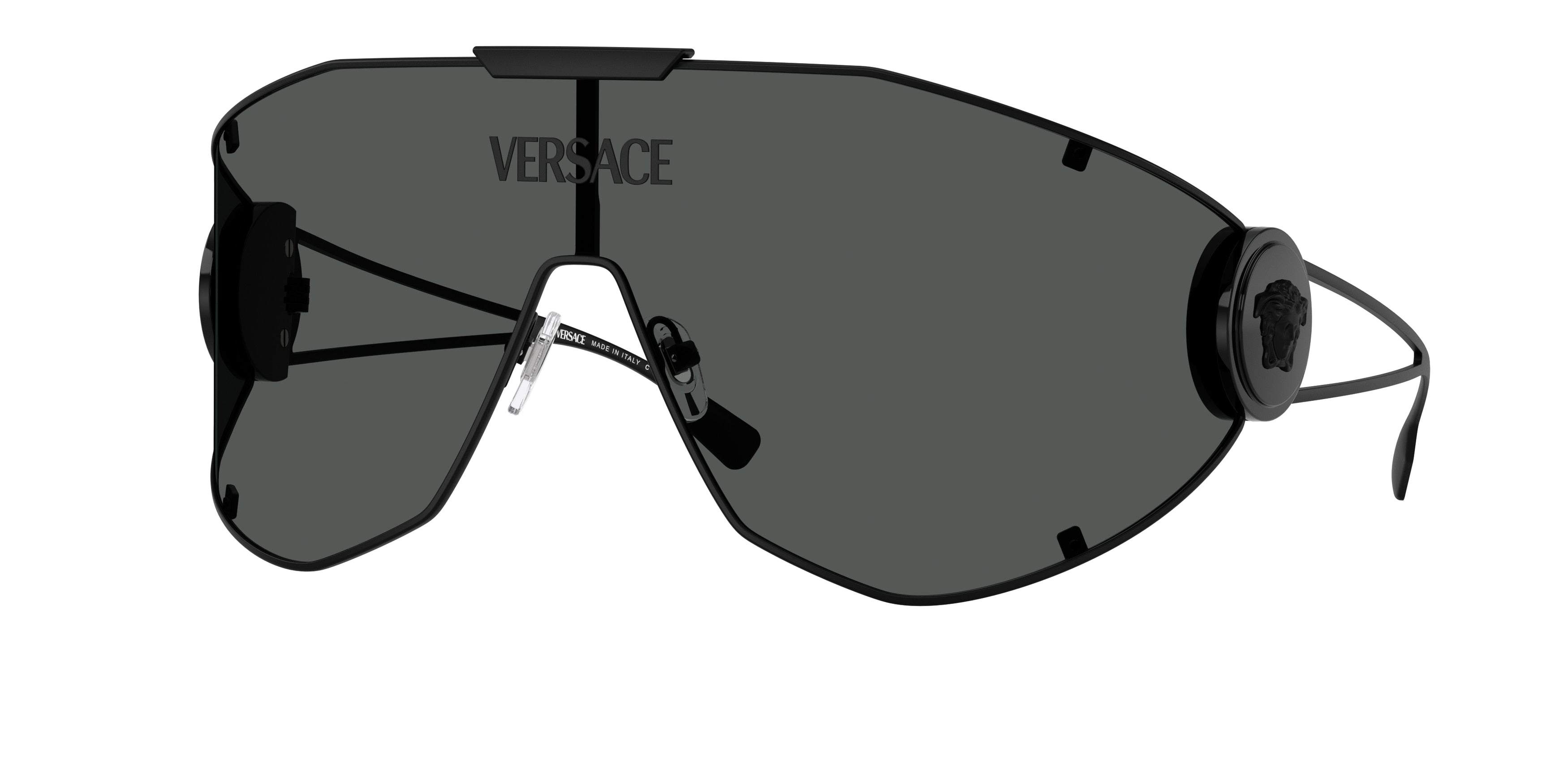 Versace VE2268 Irregular Sunglasses  143387-Matte Black 42-115-142 - Color Map Black