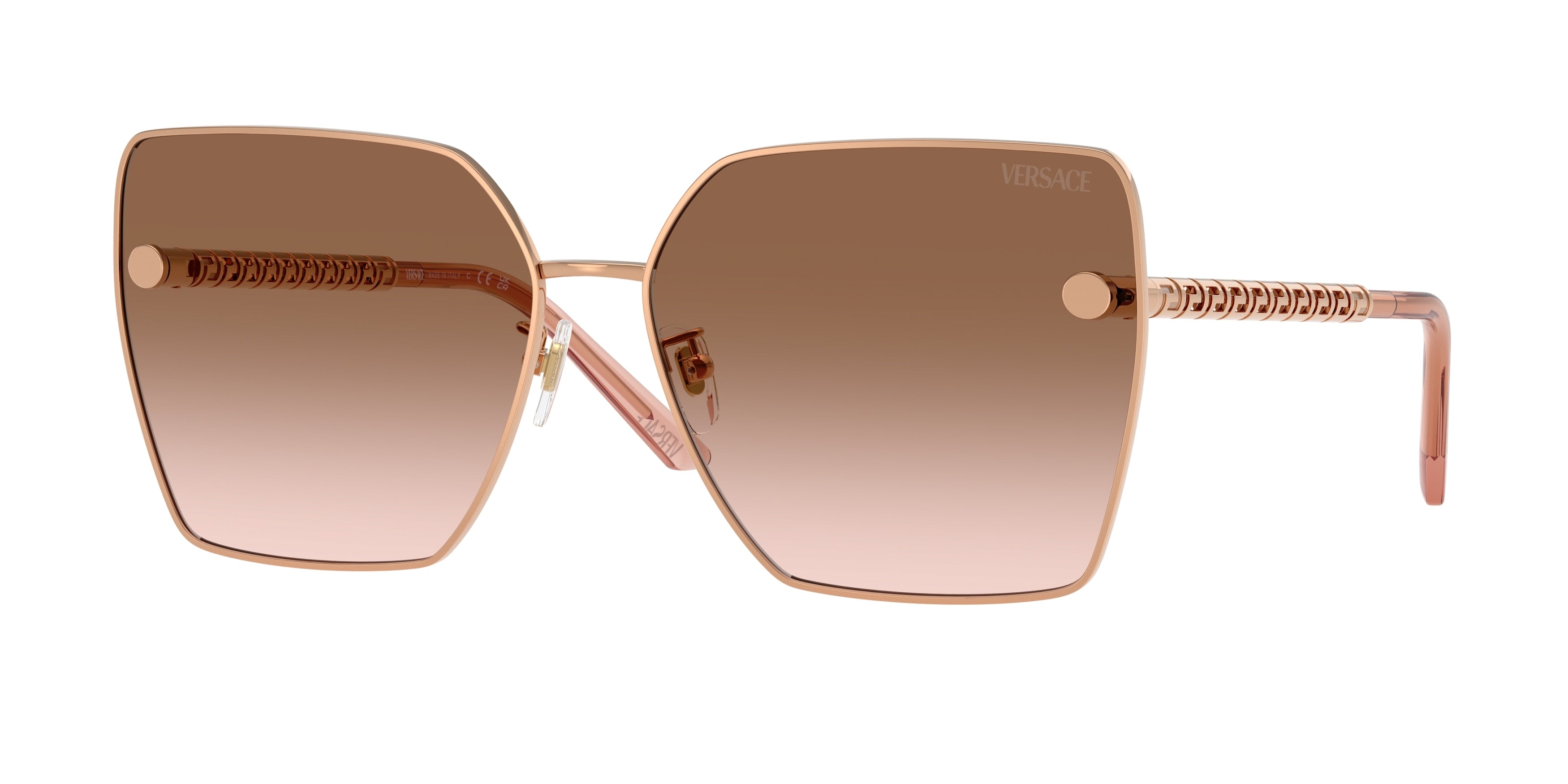 Versace VE2270D Square Sunglasses  141213-Rose Gold 63-145-15 - Color Map Gold