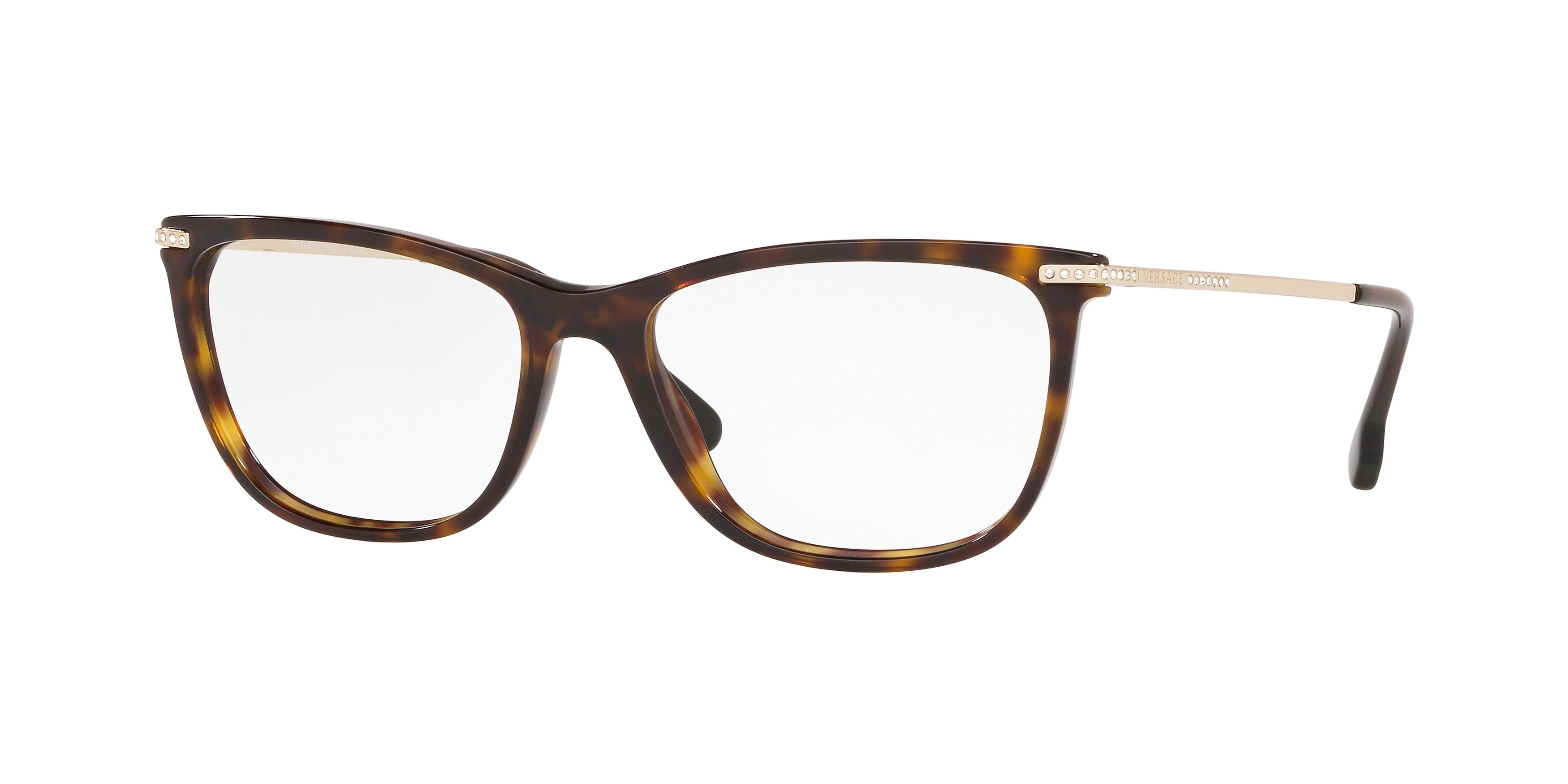 Versace VE3274B Pillow Eyeglasses  108-Havana 54-140-16 - Color Map Tortoise