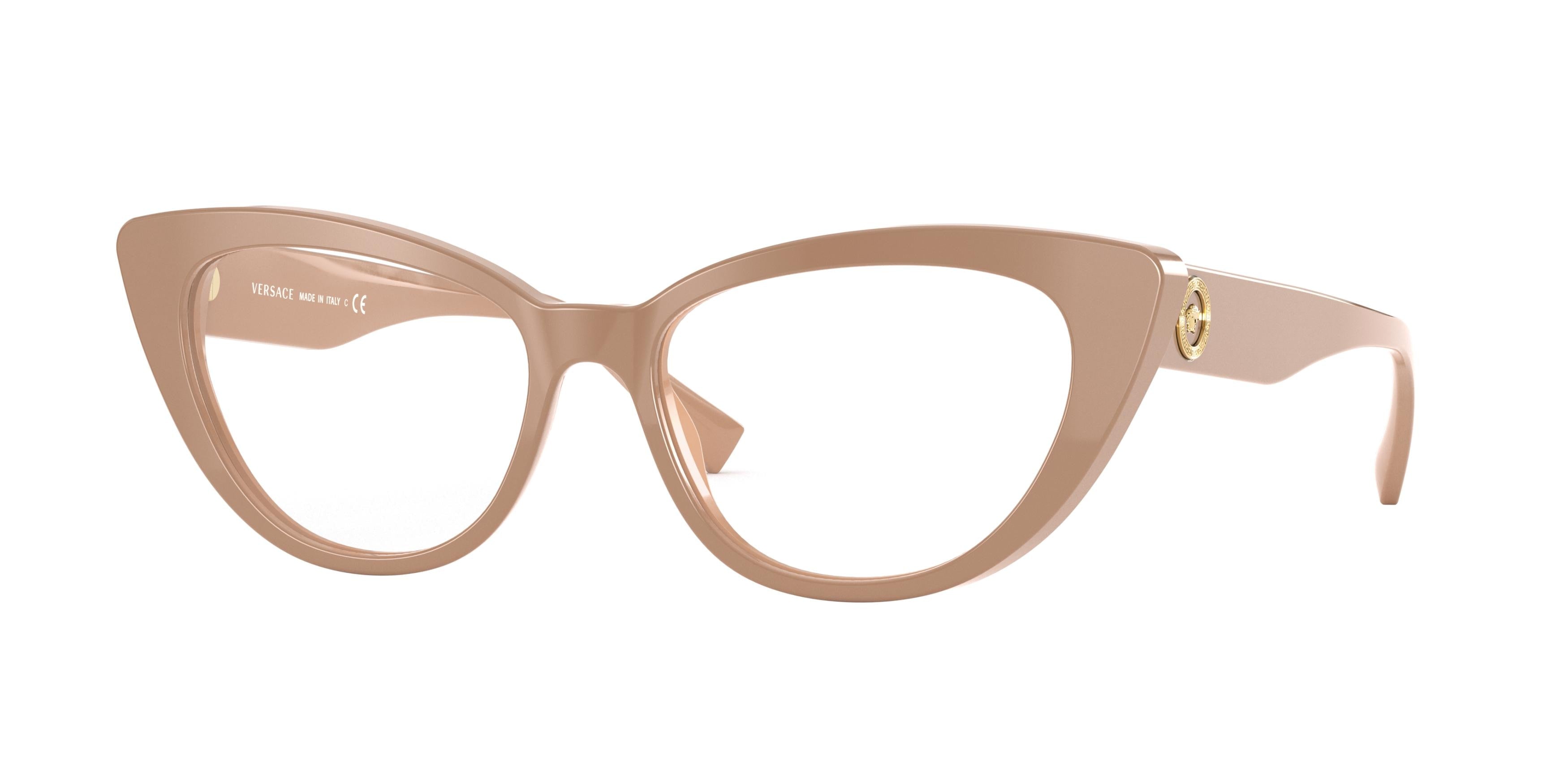 Versace VE3286 Cat Eye Eyeglasses  5331-Nude 54-140-16 - Color Map Pink